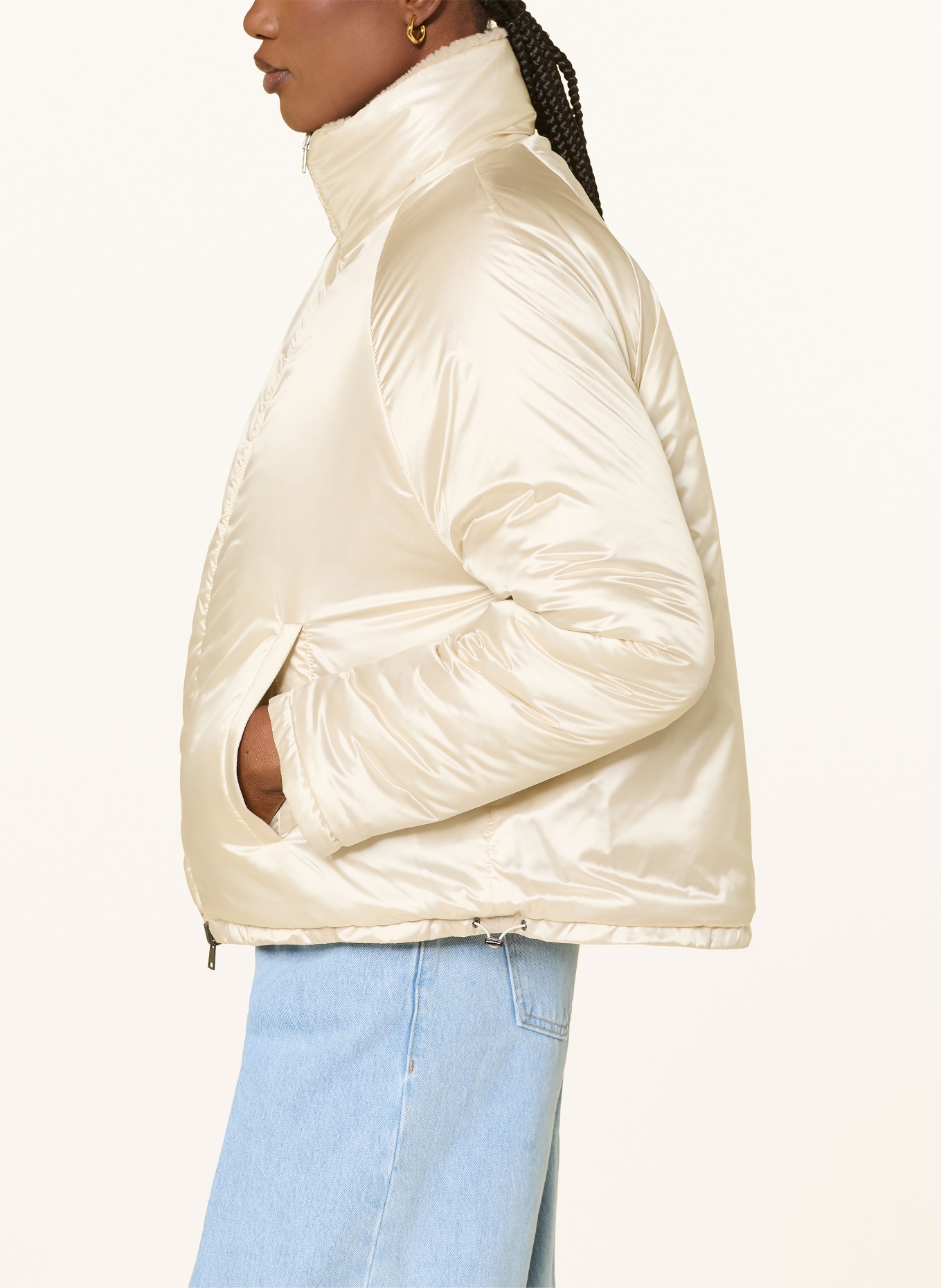 HERNO Teddyfell-Jacke zum Wenden: BEIGE