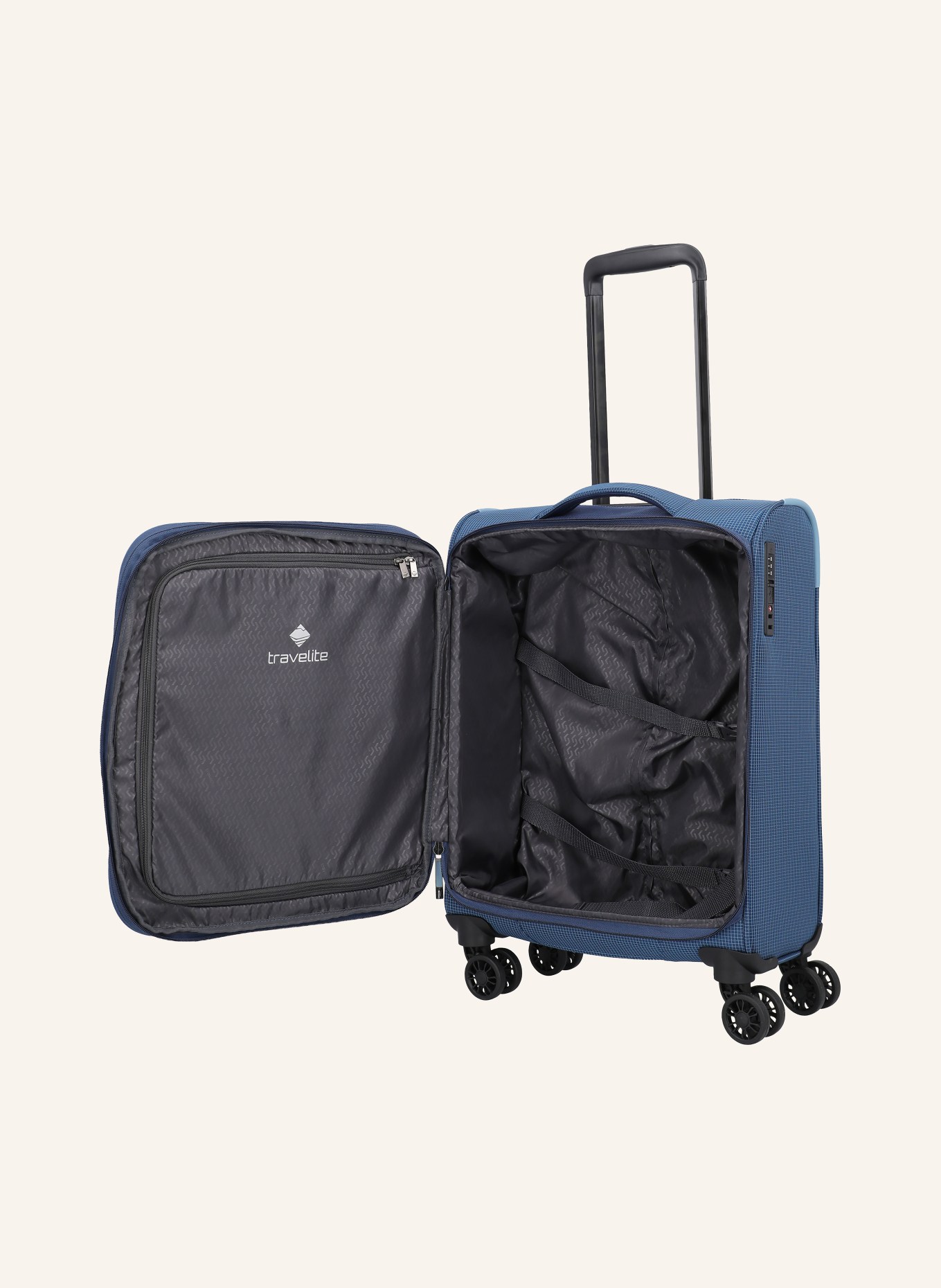travelite Trolley CORSIICA SMALL: DONKERBLAUW