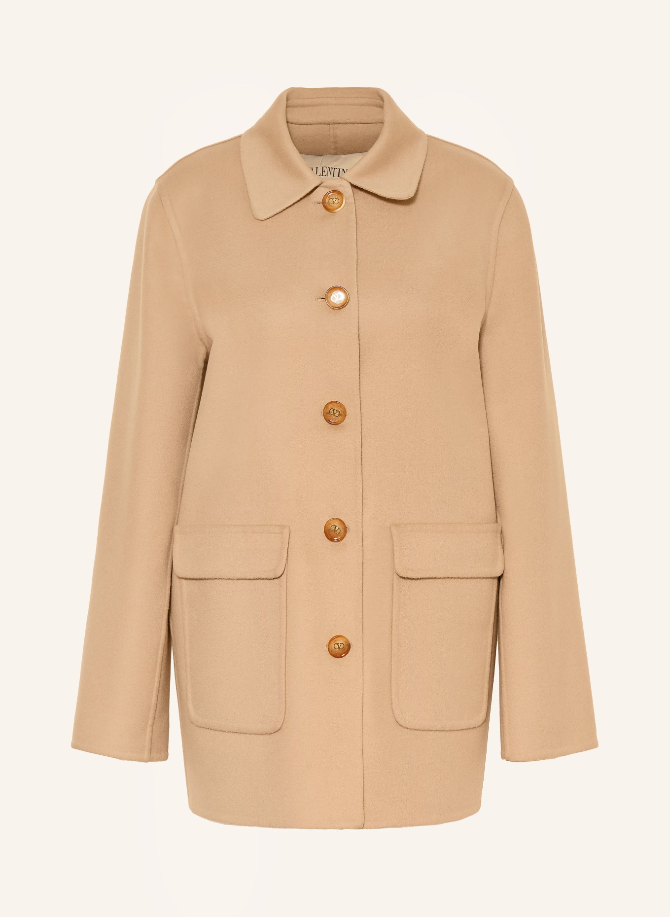 VALENTINO SOLID Jacket: BEIGE