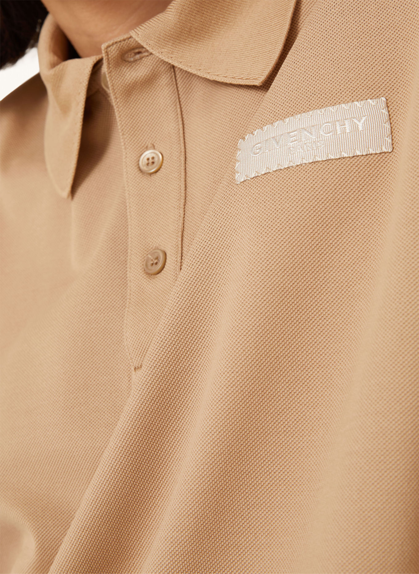 GIVENCHY Piqué polo shirt, Regular Fit: BEIGE