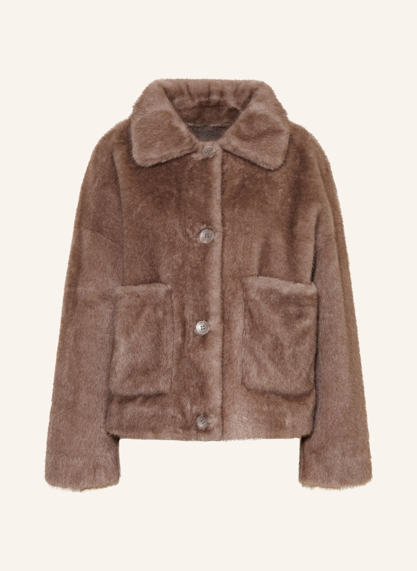 STUDIO AR Kunstfell-Jacke FAJE zum Wenden: BRAUN