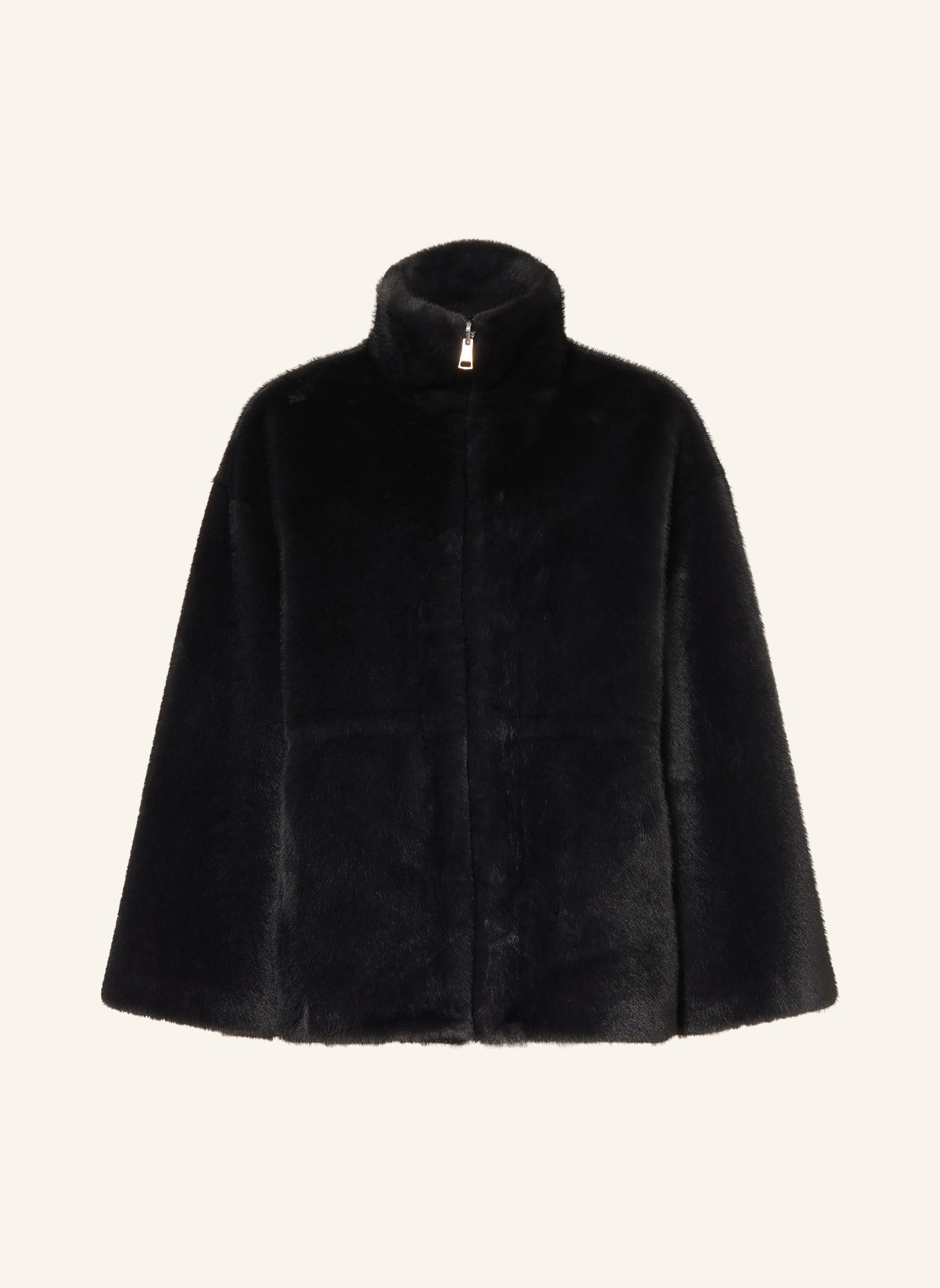 STUDIO AR Kunstfell-Jacke FRANKIE: SCHWARZ