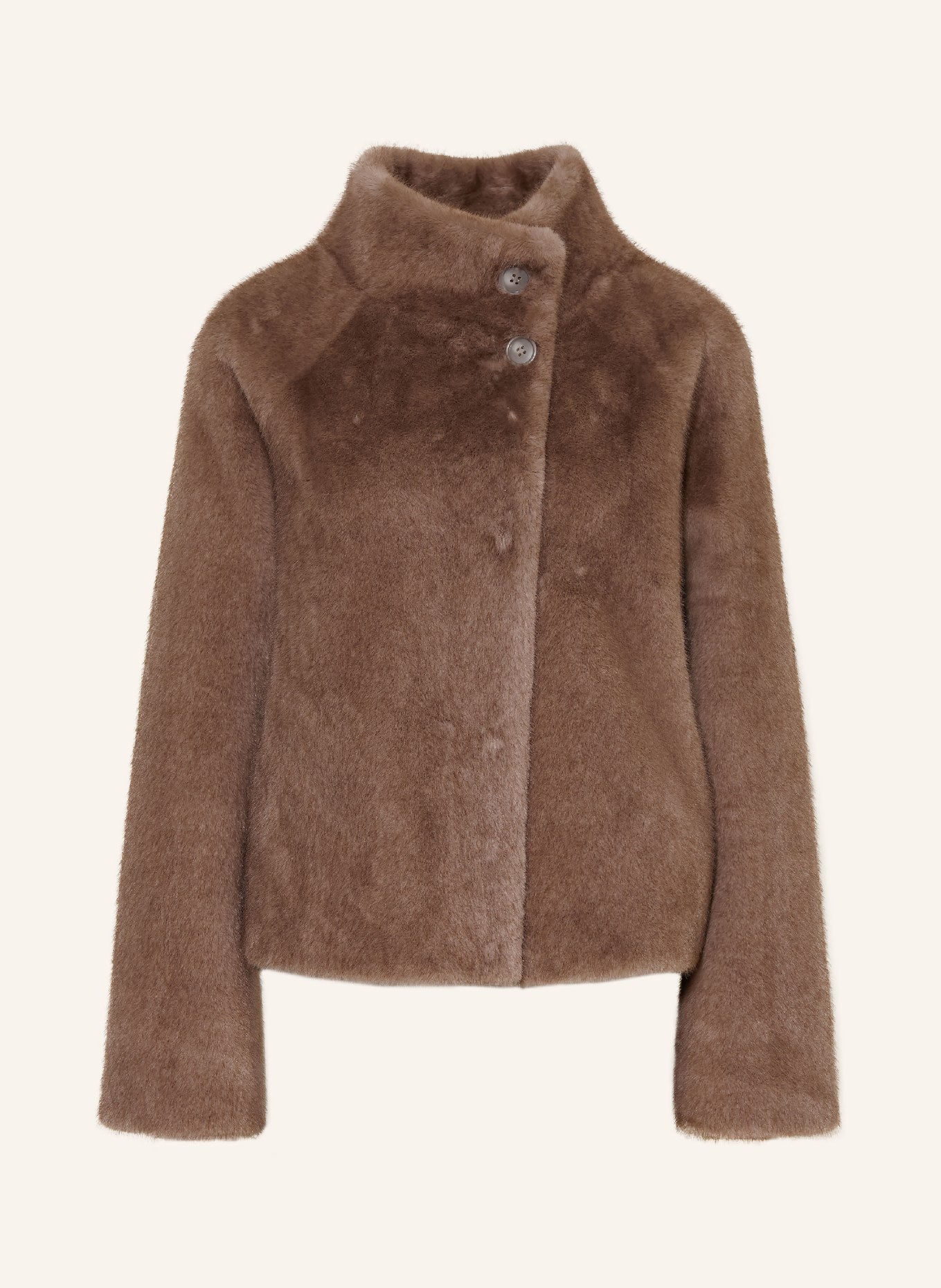 STUDIO AR Kunstfell-Jacke MALLOW zum Wenden: TAUPE