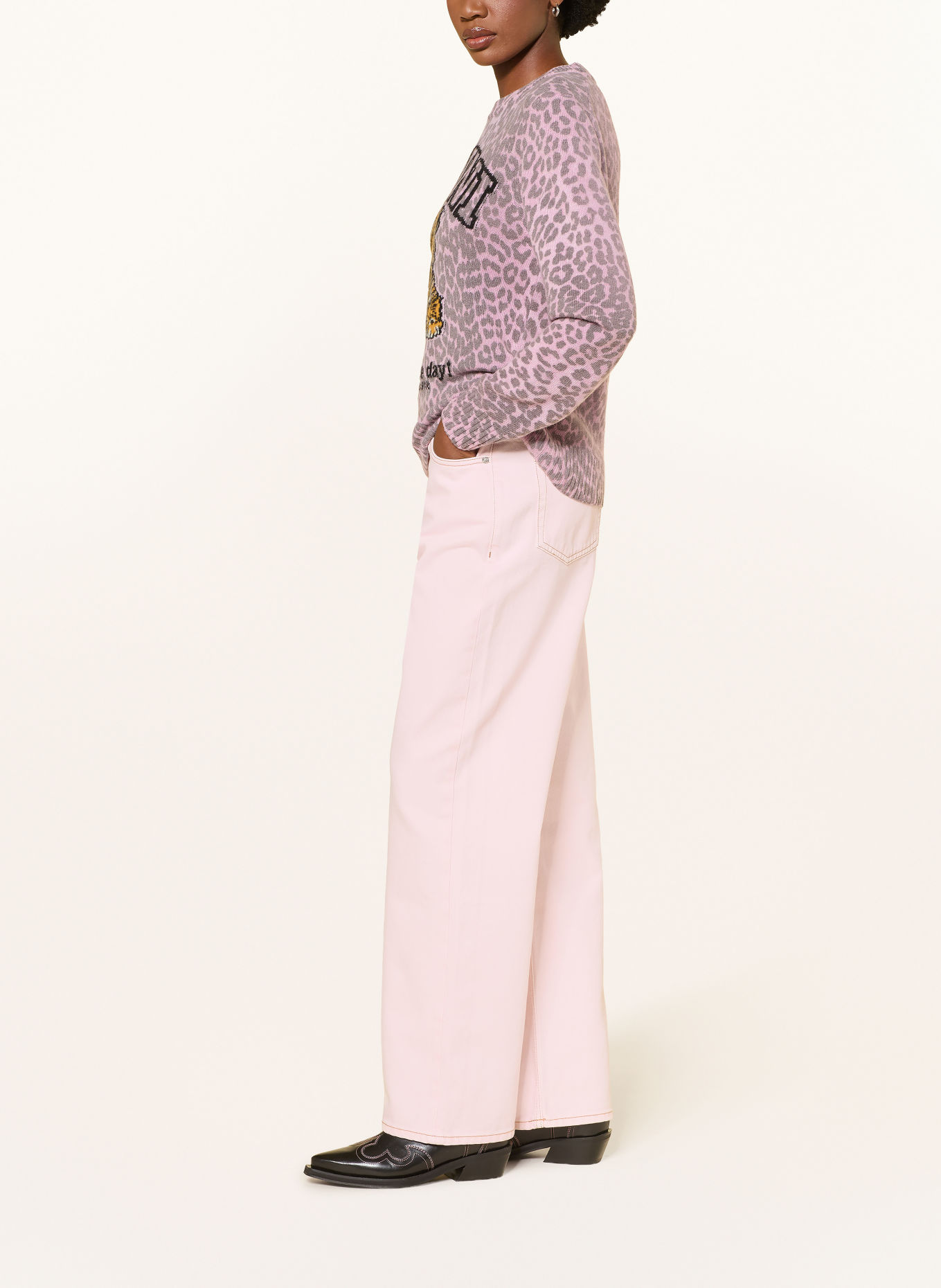 GANNI Raka jeans IZEY: 868 Chalk Pink