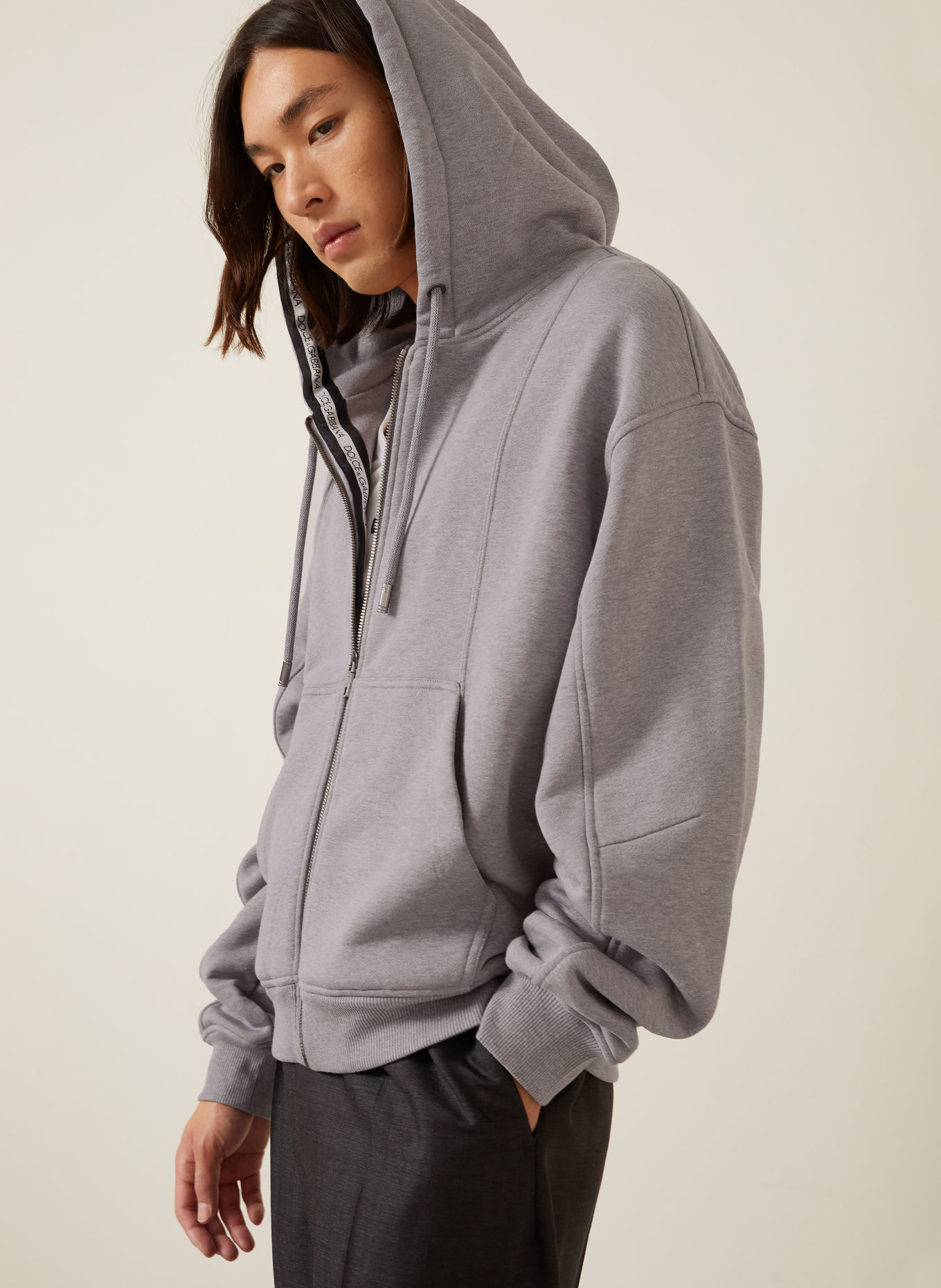 DOLCE & GABBANA Sweat zippé: GRIS
