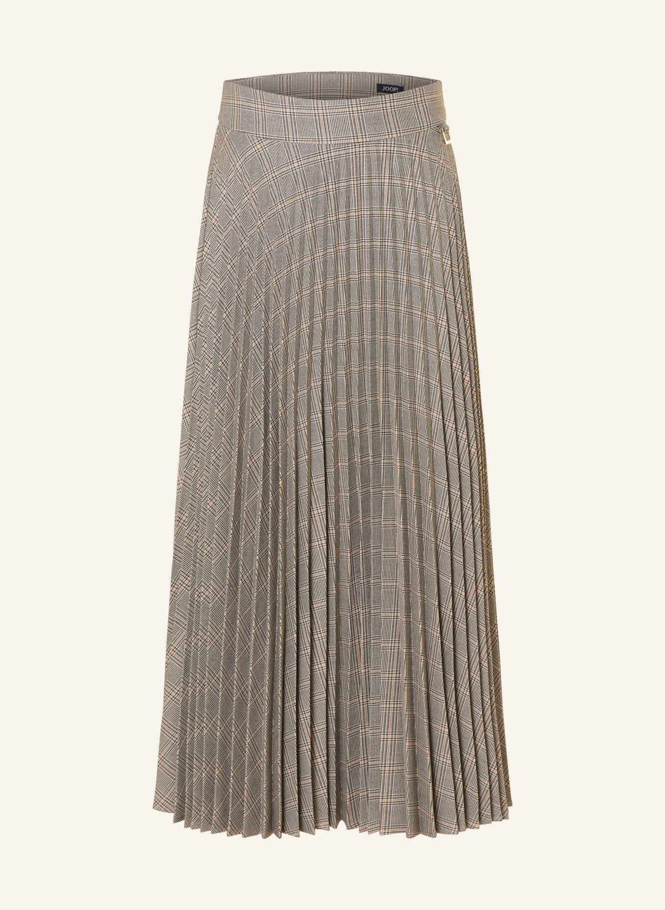 JOOP! Plisseerock SILVANA: GRAU / CREME / DUNKELGELB