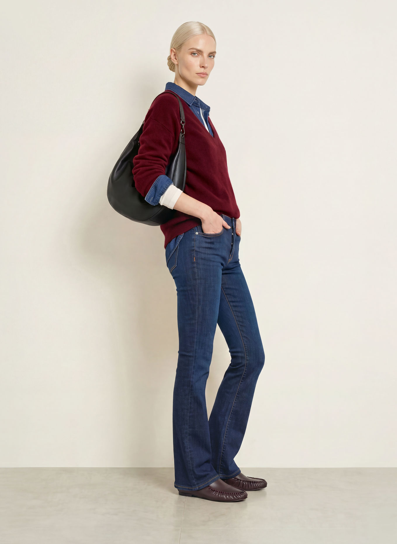 nine:inthe:morning Flared Jeans AMELIE: BV18