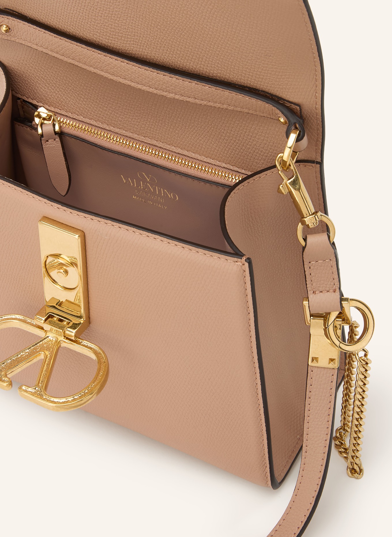 VALENTINO GARAVANI Handtas VSLING: VIEUX ROSE / GOUD