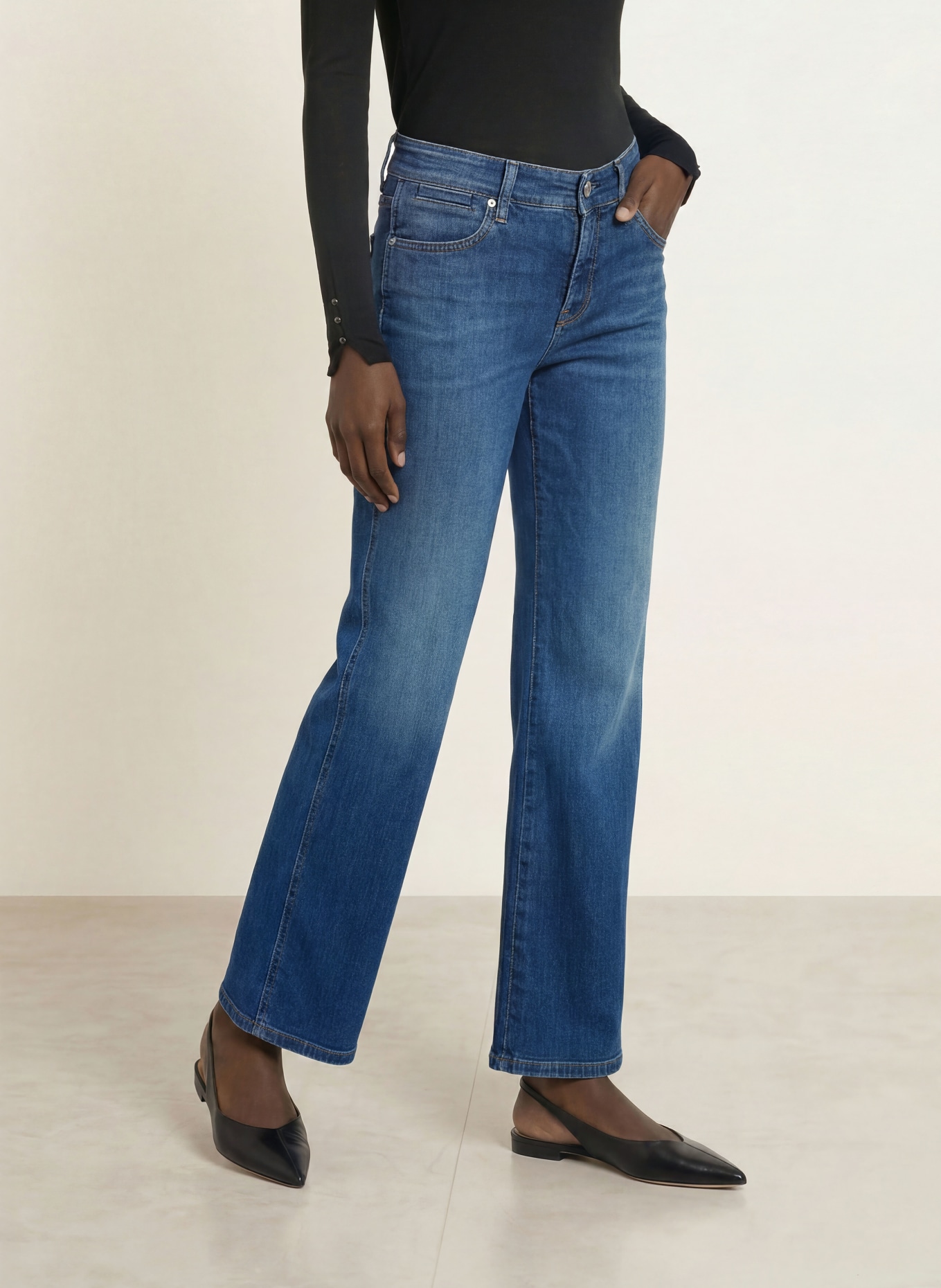CAMBIO Bootcut jeans FINA: 5167 radiant ocean blue