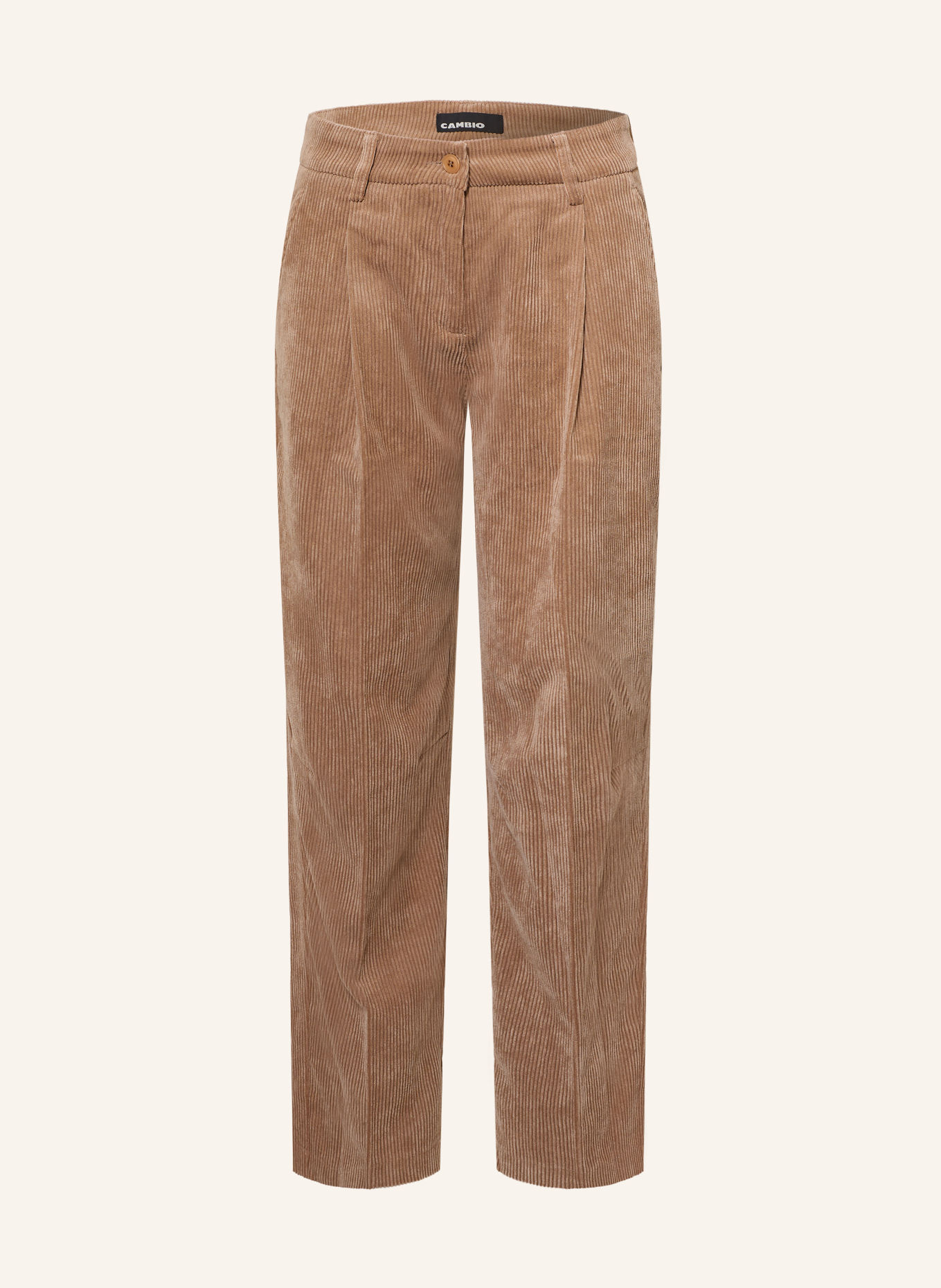 CAMBIO Pantalon en velours côtelé ORTENSIA: MARRON CLAIR