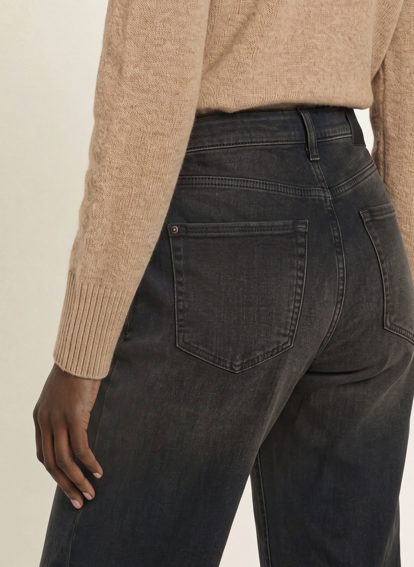 CAMBIO ELIN Barrel-leg jeans: 5410 lefthand brown overdyed