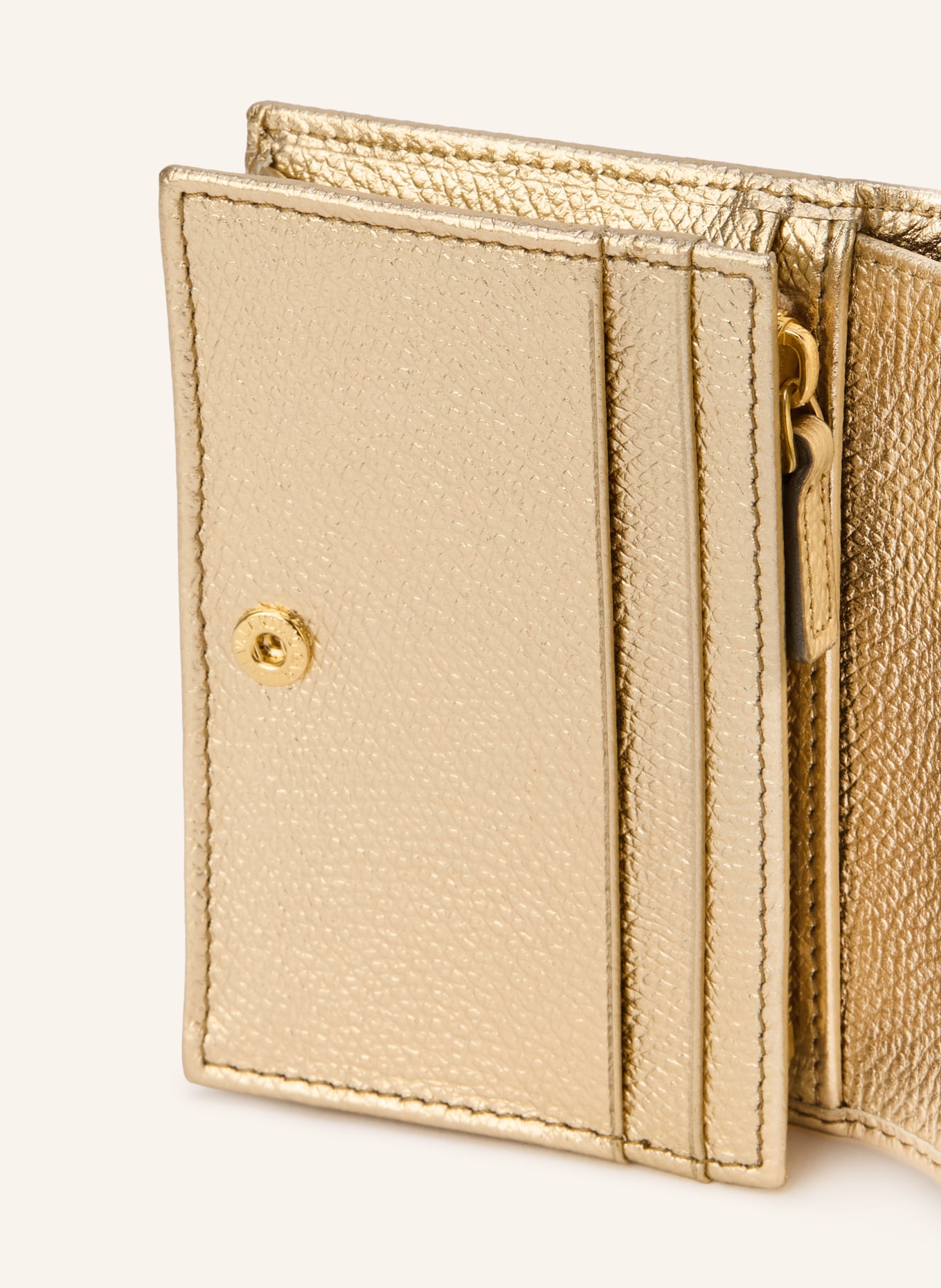 VALENTINO GARAVANI Portemonnee VLOGO SIGNATURE met sierstenen: GOUD