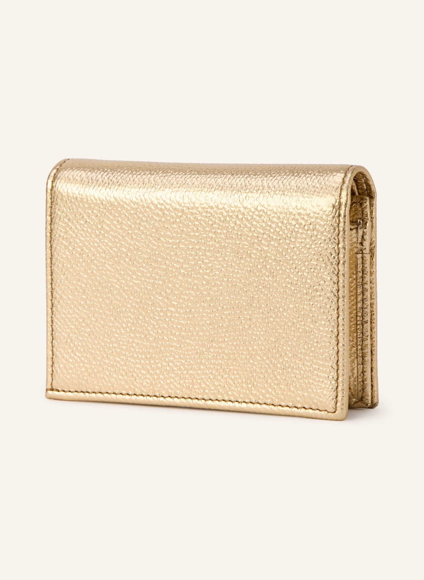 VALENTINO GARAVANI Portemonnee VLOGO SIGNATURE met sierstenen: GOUD