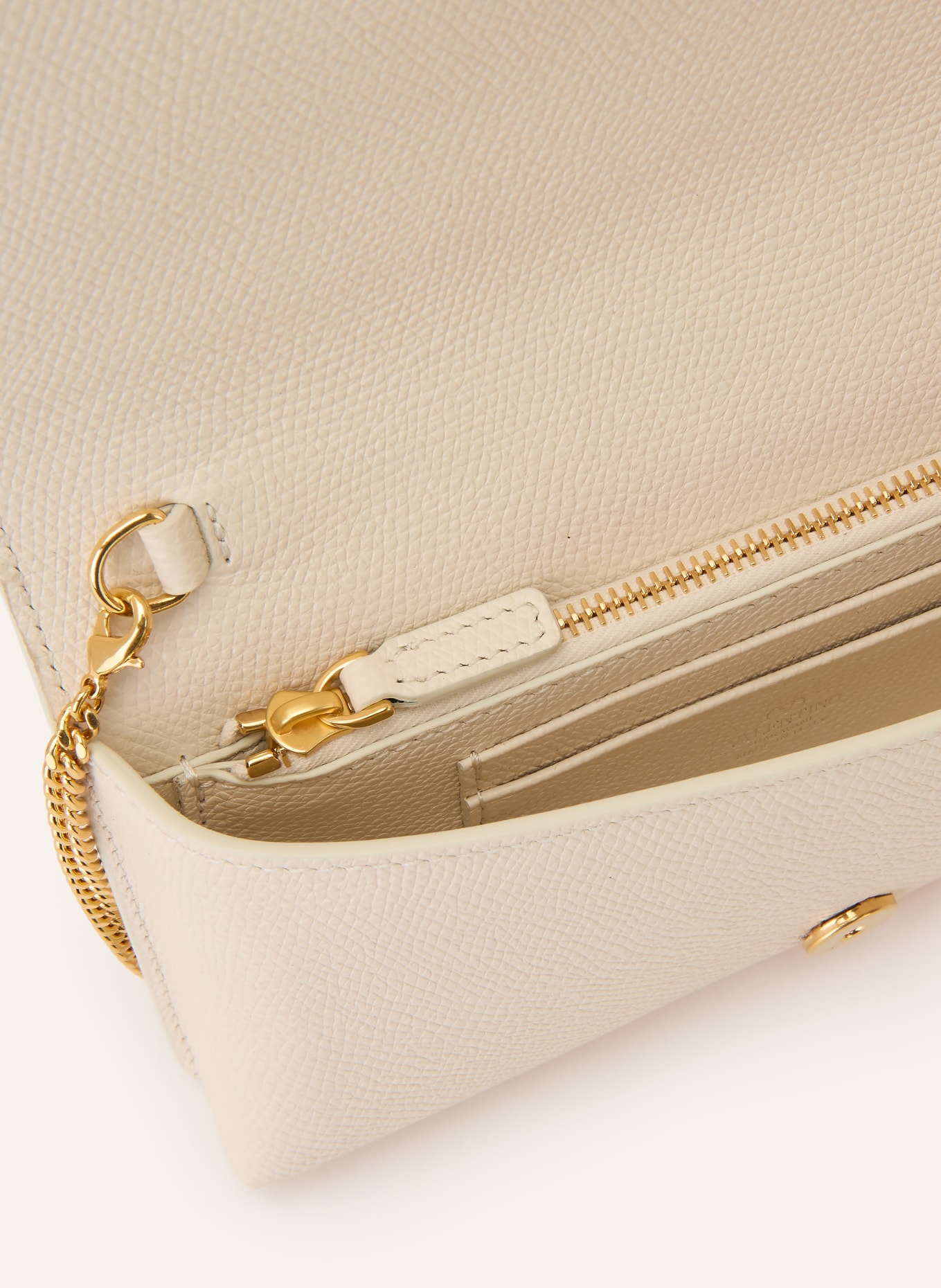 VALENTINO GARAVANI VLOGO SIGNATURE Crossbody bag: ECRU / GOLD