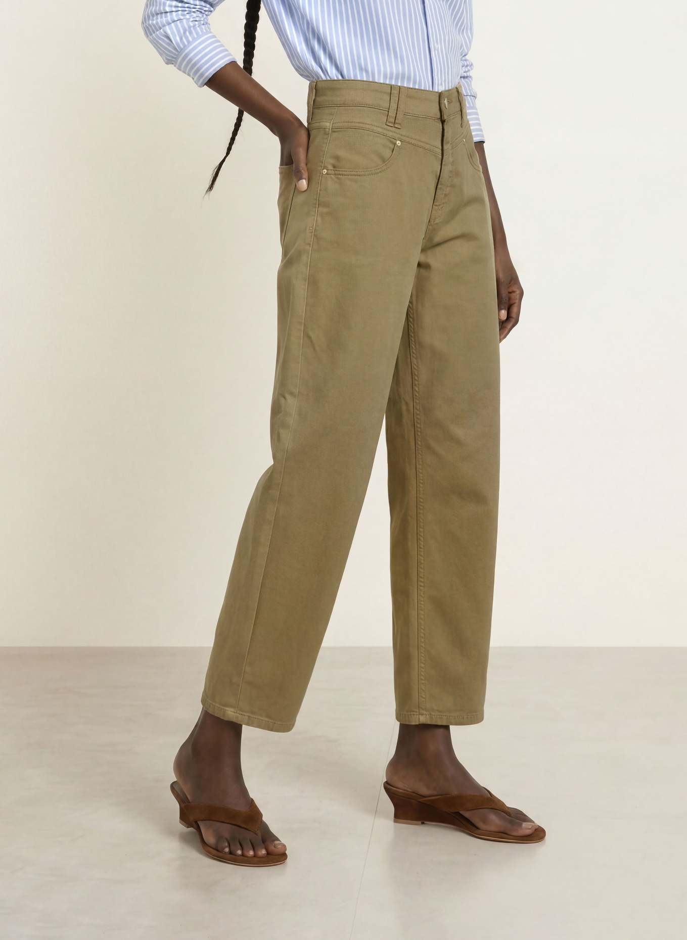 CAMBIO Broek ODELE: KAKI