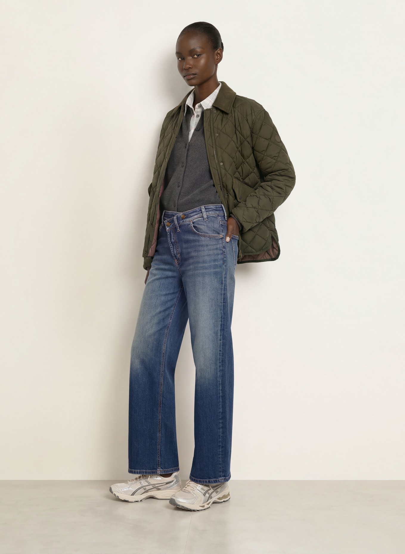 CAMBIO Wide Leg Jeans BAGGY ASYMMETRICAL: 5136 modern ocean glow