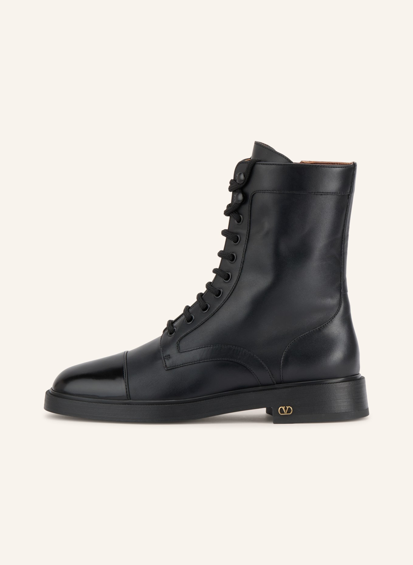VALENTINO GARAVANI Boots à lacets ZIMMY: NOIR