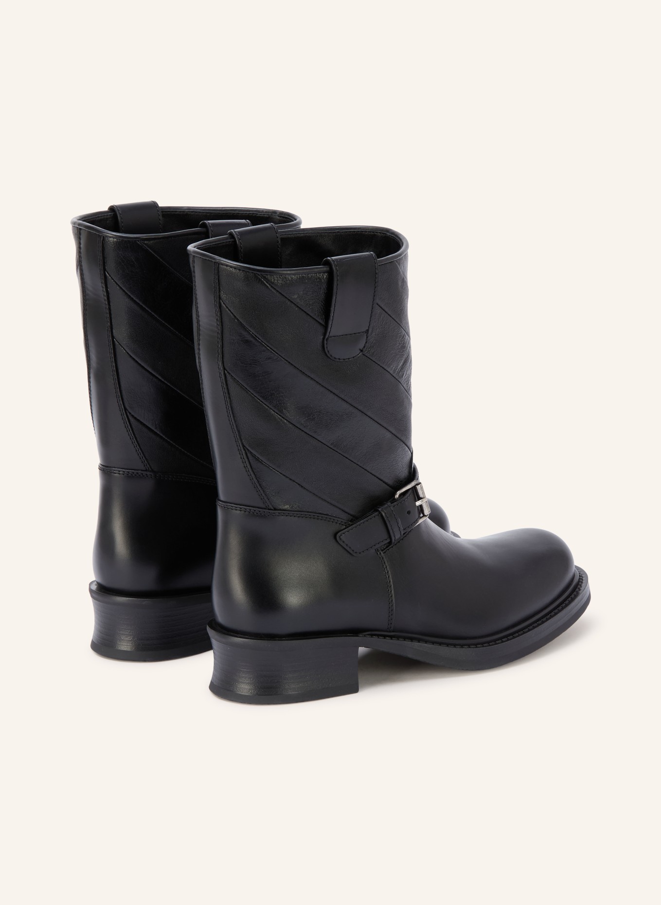VALENTINO GARAVANI RAYONS Boots: BLACK