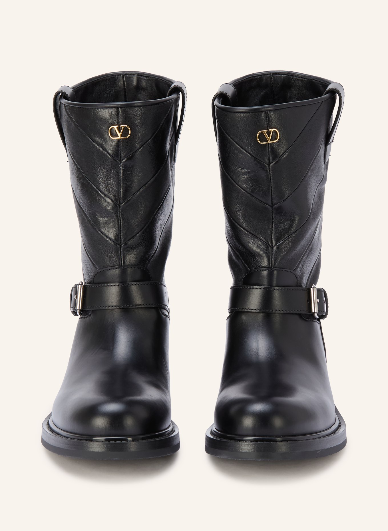 VALENTINO GARAVANI RAYONS Boots: BLACK