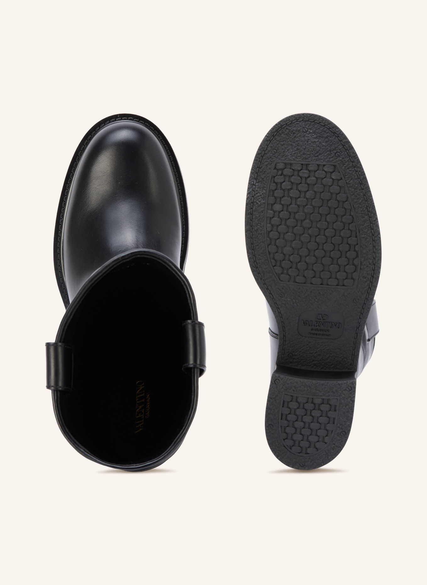 VALENTINO GARAVANI RAYONS Boots: BLACK
