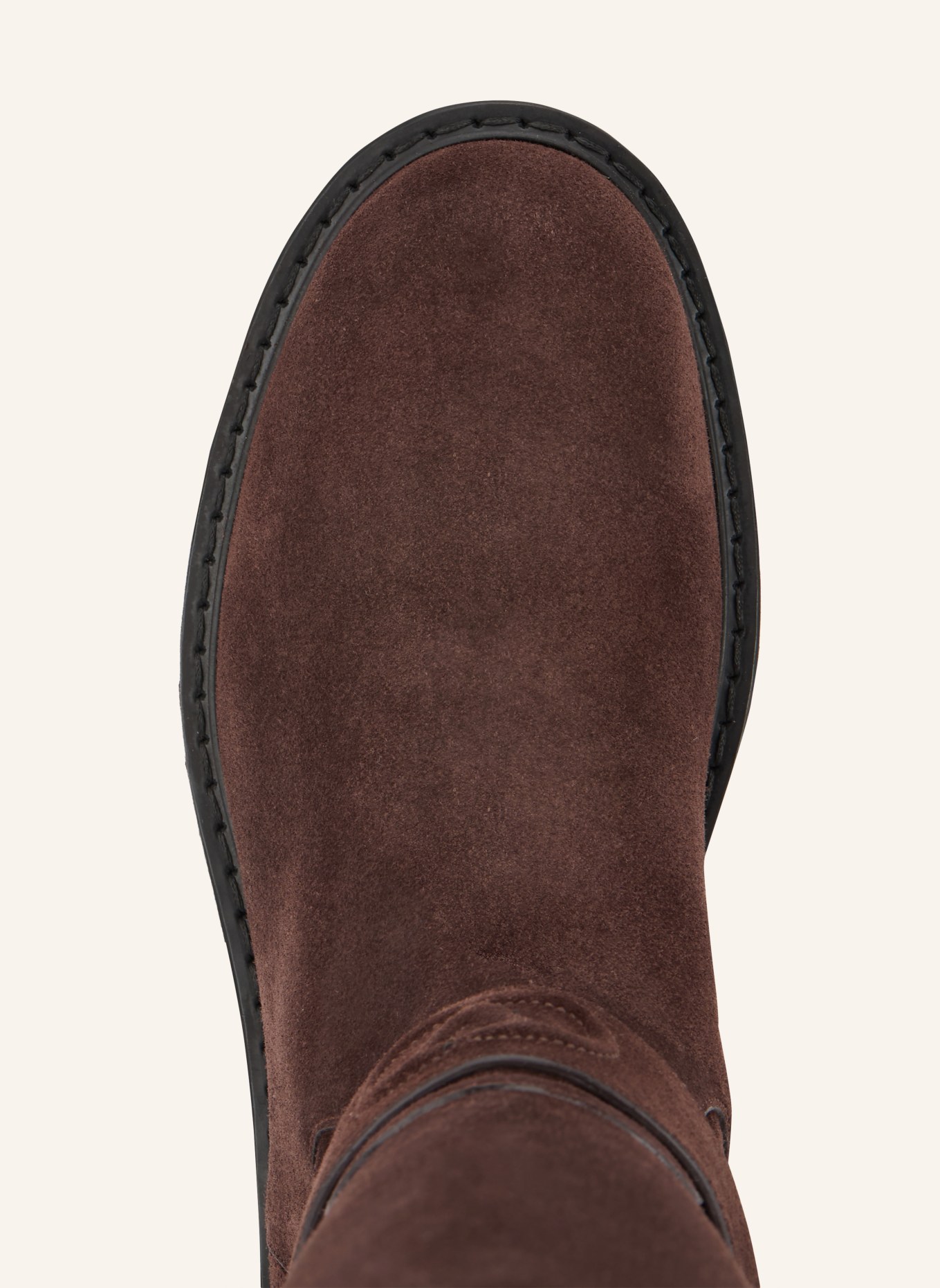 VALENTINO GARAVANI Bottes VLOGO SIGNATURE: MARRON FONCÉ / OR