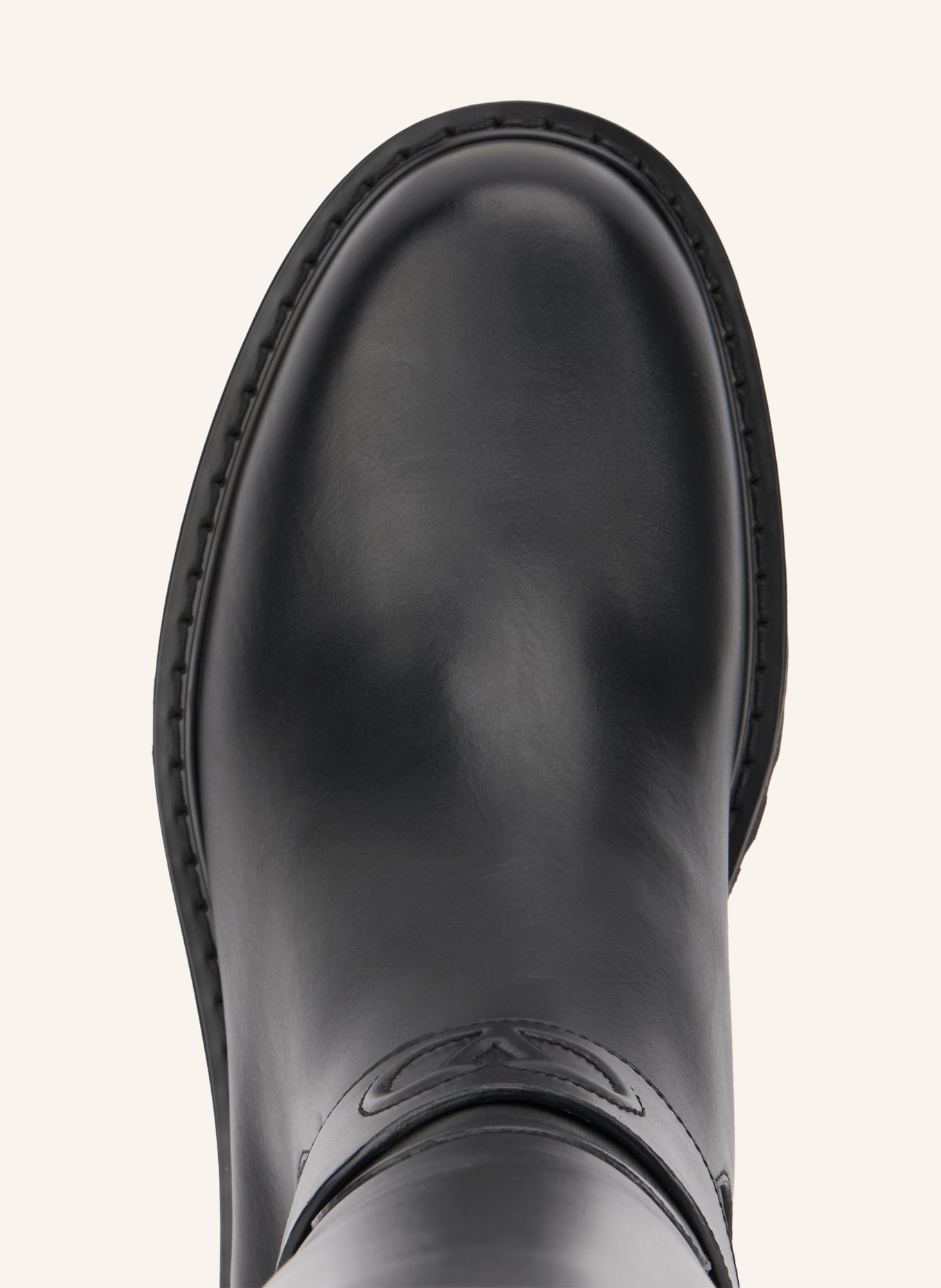 VALENTINO GARAVANI VLOGO SIGNATURE Boots: BLACK / GOLD
