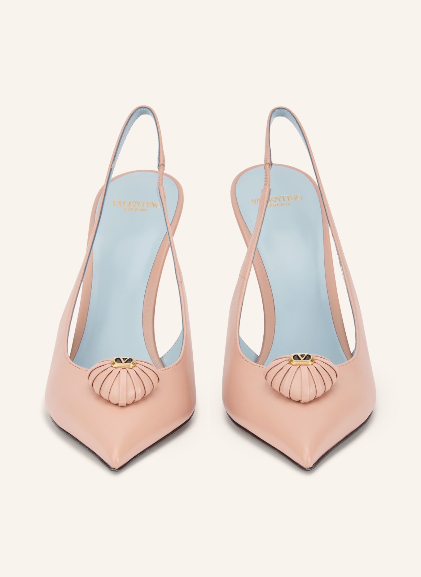 VALENTINO GARAVANI COEUR ROYAL Slingback Pumps: ROSE