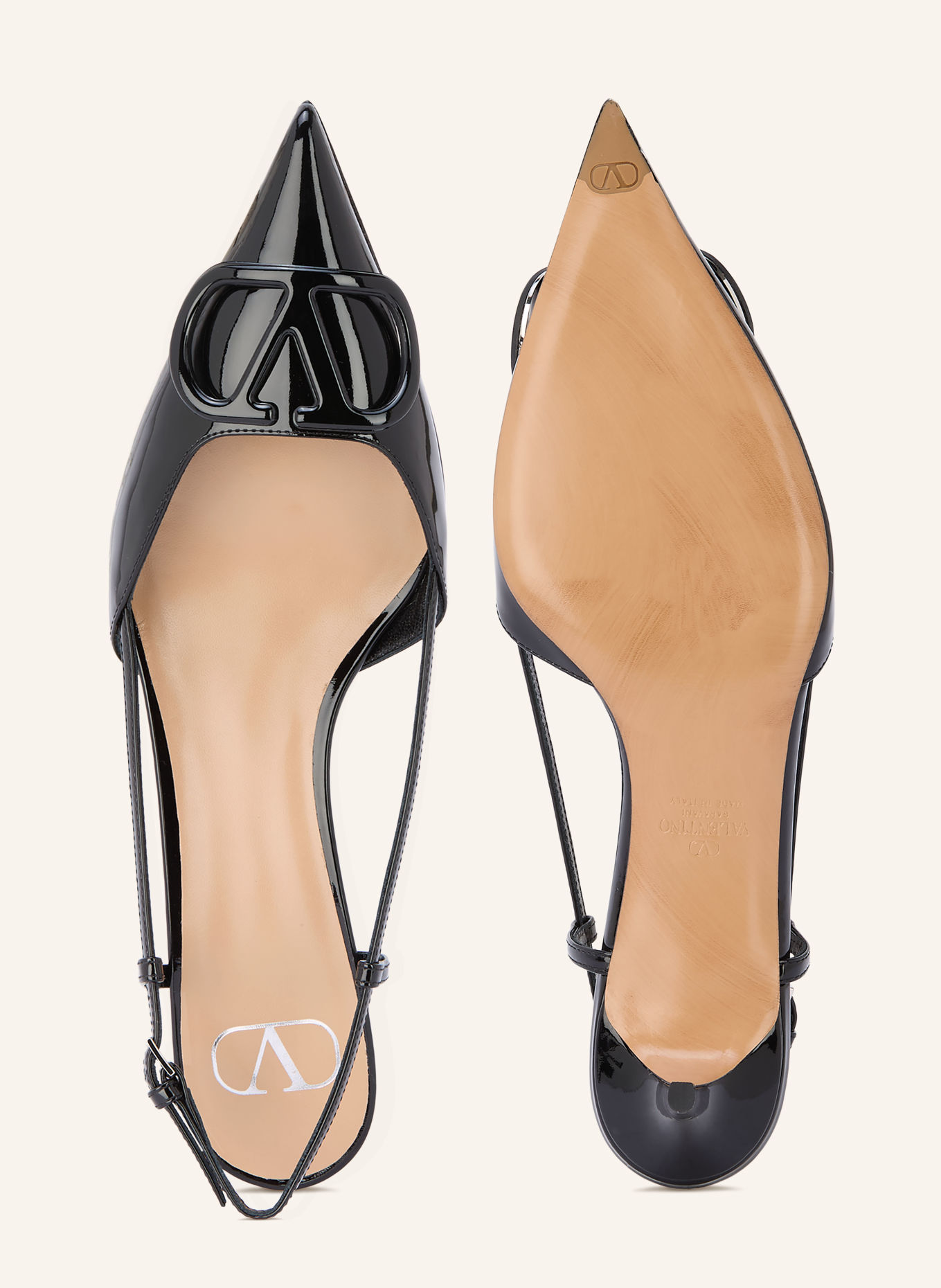 VALENTINO GARAVANI Slingpumps VLOGO SIGNATURE: SCHWARZ