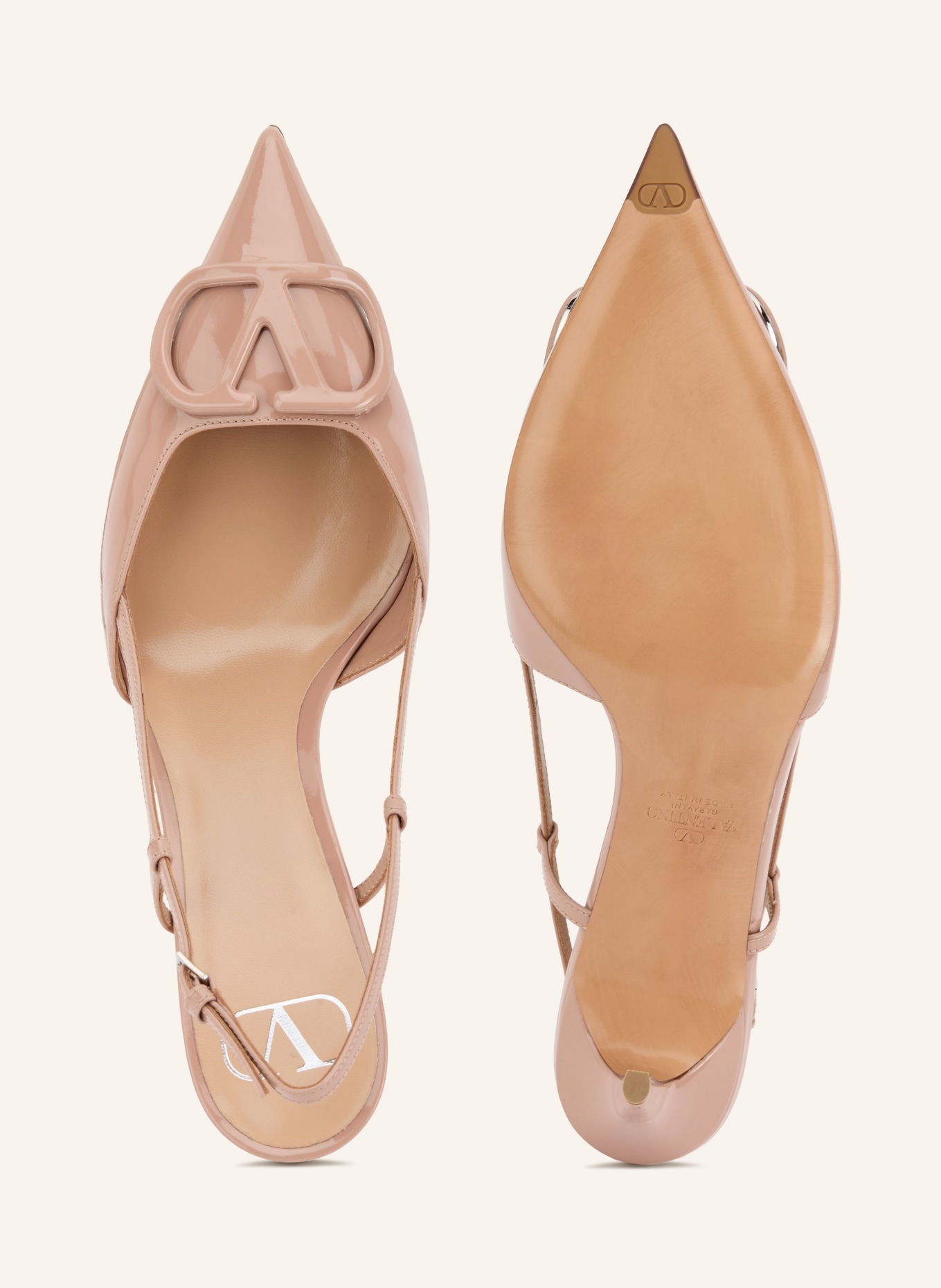 VALENTINO GARAVANI Slingbacks VLOGO SIGNATURE: MARRON CLAIR