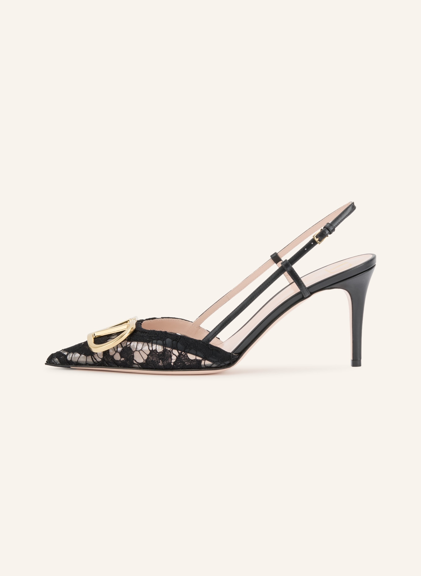 VALENTINO GARAVANI Slingbacks VLOGO SIGNATURE: NOIR / OR