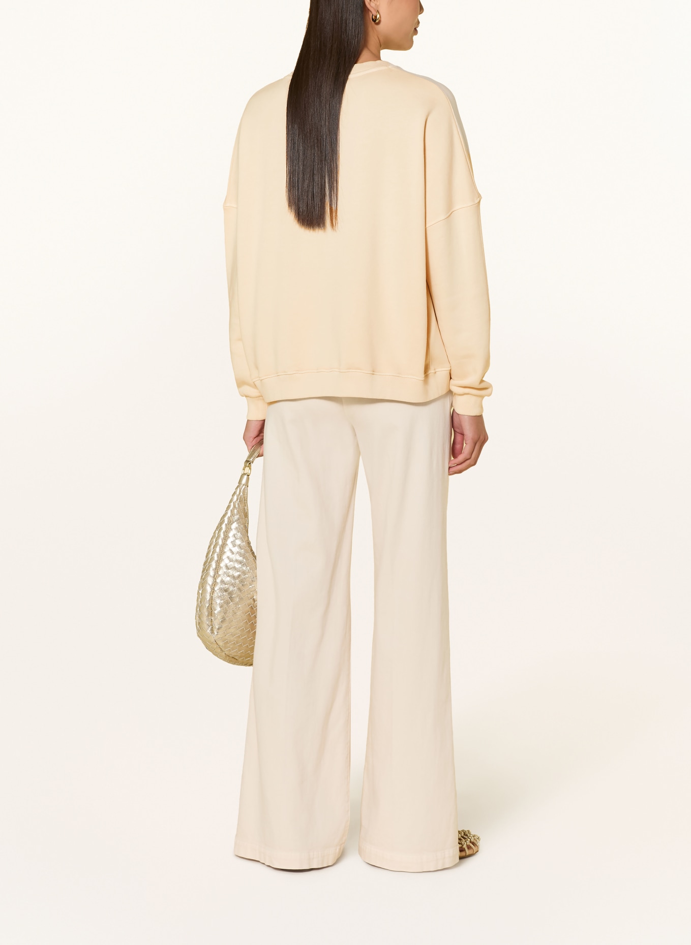 Grace AMORE Sweatshirt with Sequins: CREAM / GOLD / NEON PINK