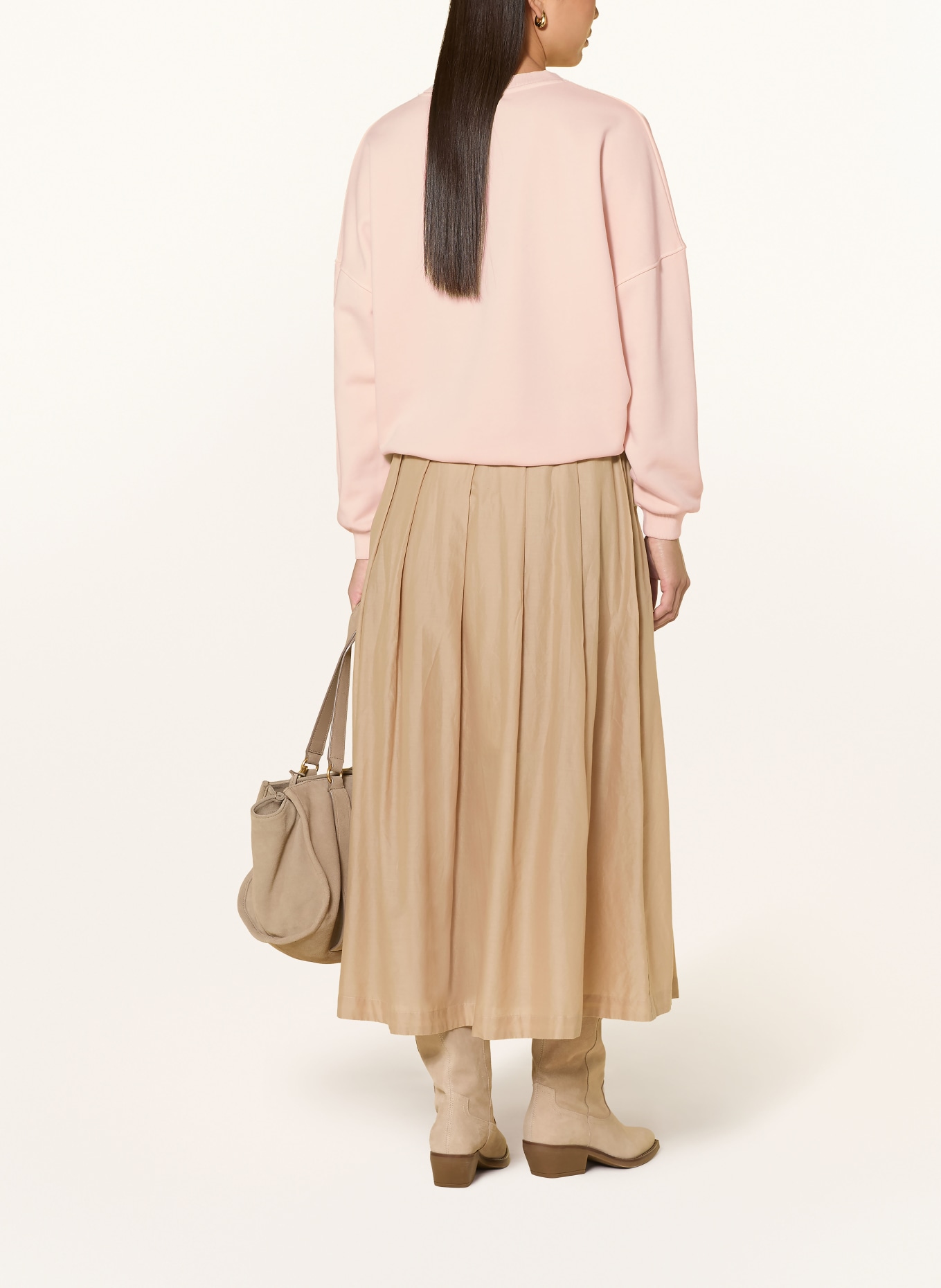 Grace SUNDAY SWEATIE Sweatshirt: CREAM / NEON PINK