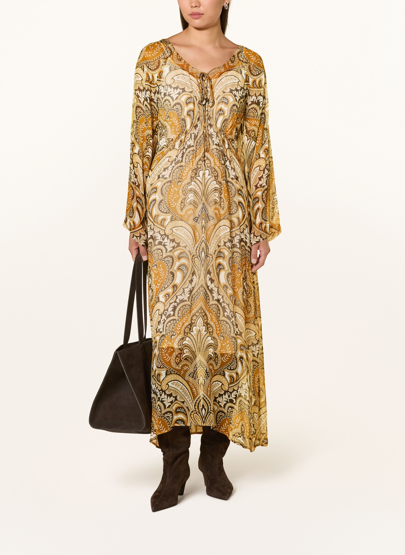 Grace VENICE Dress: LIGHT BROWN / CAMEL / DARK BROWN
