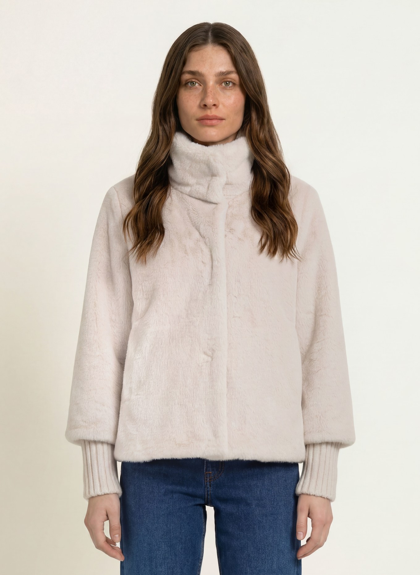 lilienfels Faux Fur Jacket: CREAM