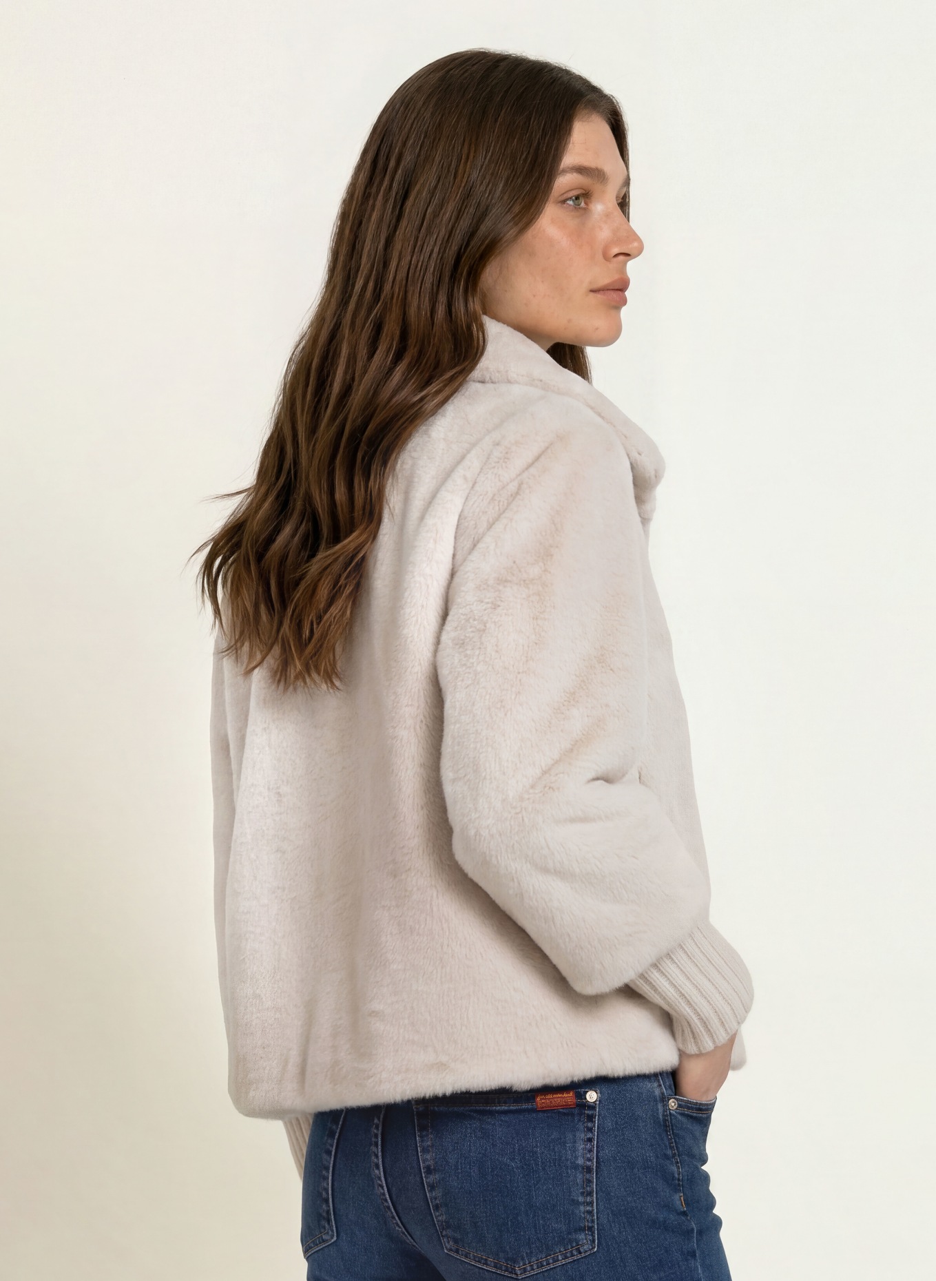 lilienfels Faux Fur Jacket: CREAM