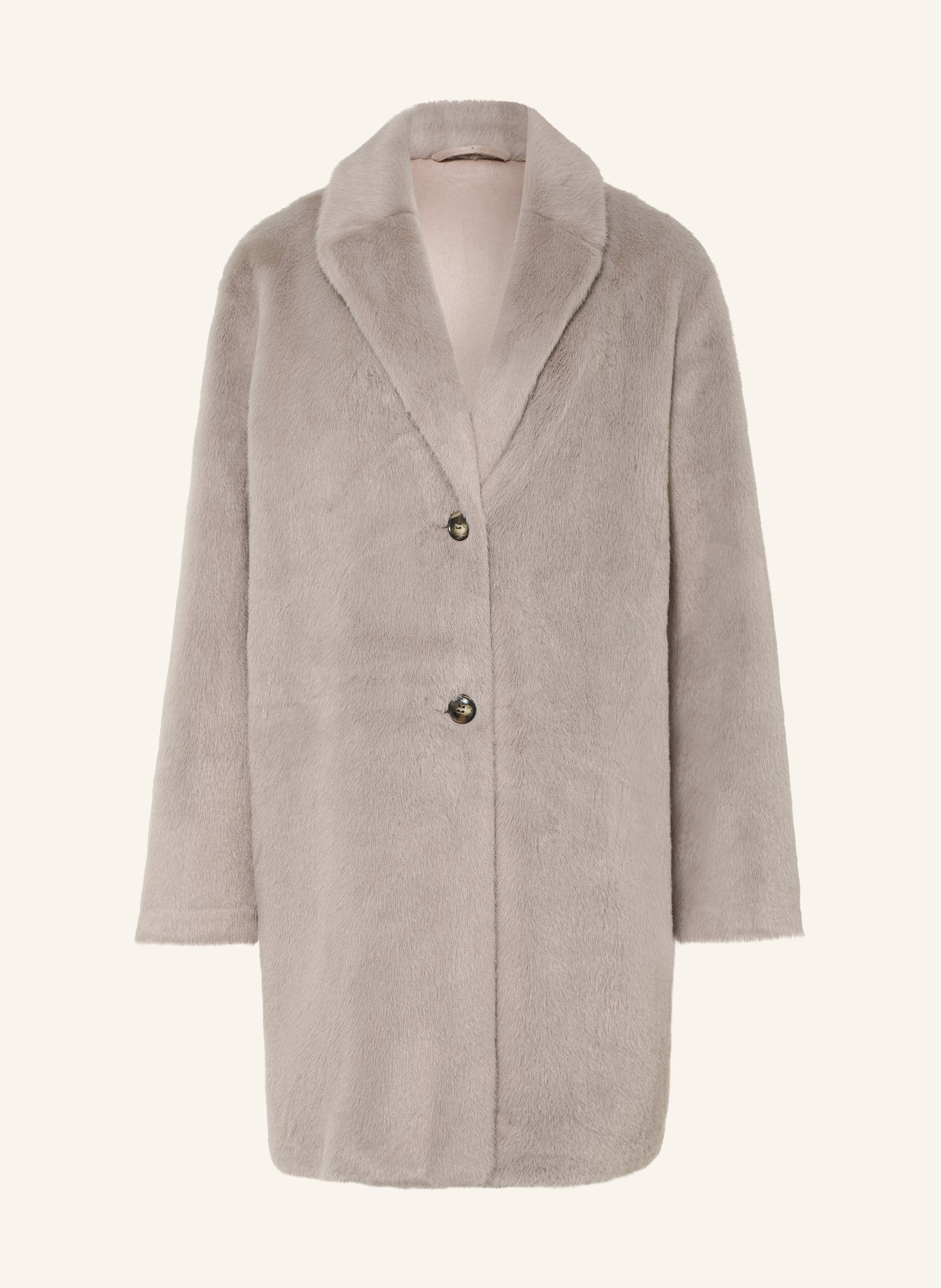 lilienfels Kunstbont-Mantel: BEIGE