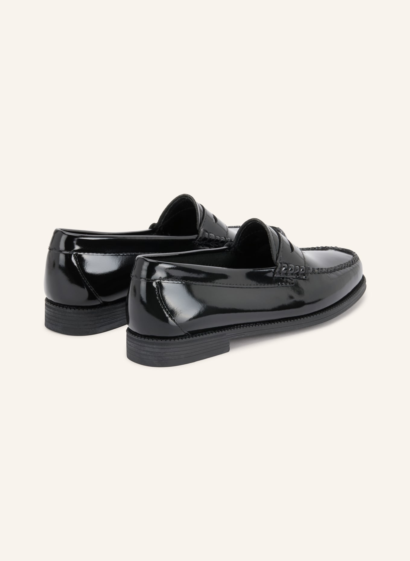 G.H.Bass Lakleren loafers EASY WEEJUN: ZWART