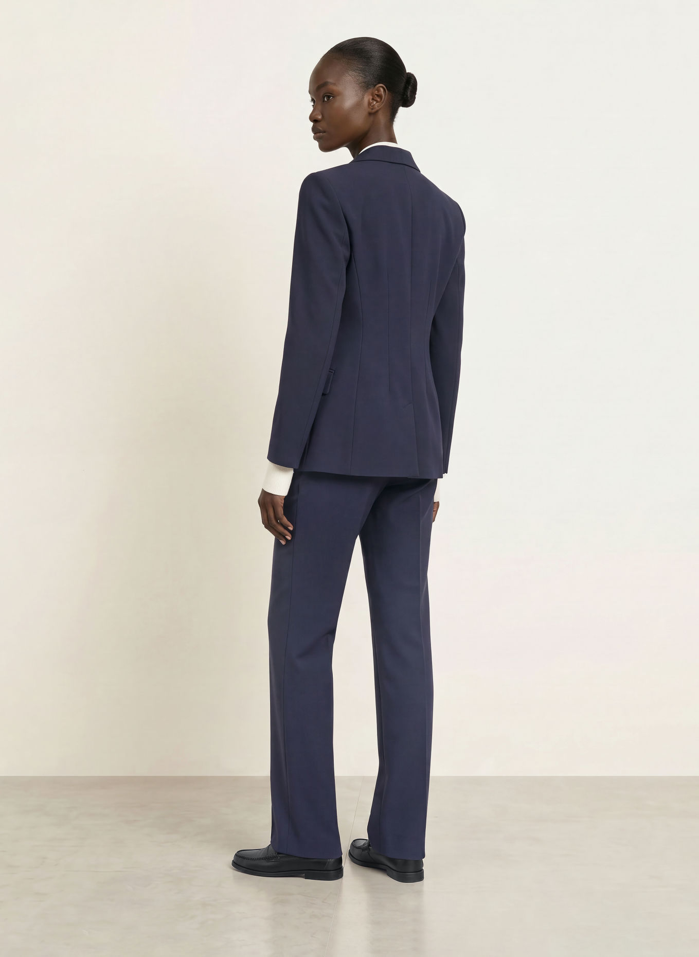 HUGO HULANA Wide-leg trousers: DARK BLUE