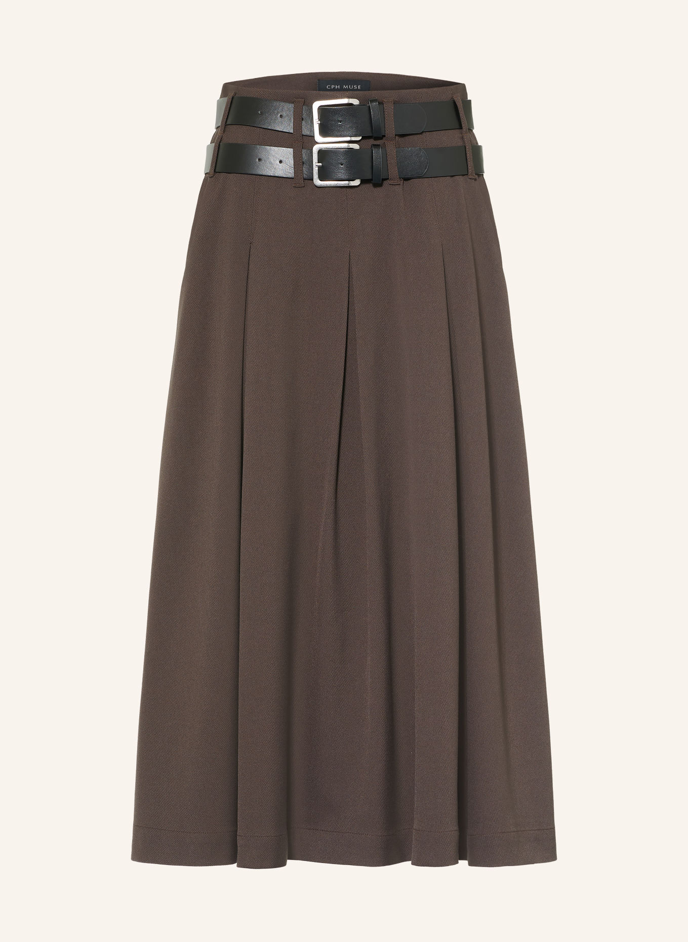 CPH MUSE Faltenrock CMTAILOR: TAUPE / SCHWARZ