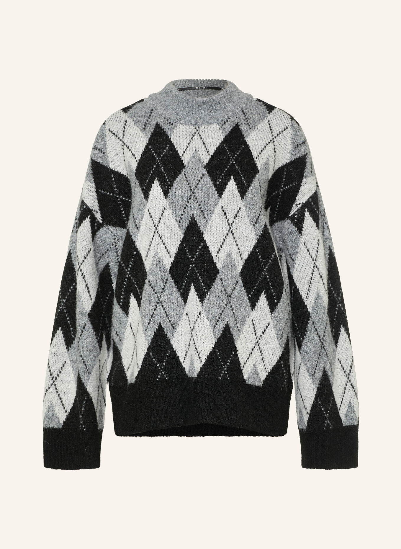 CPH MUSE Pullover CMARGY: GRAU / HELLGRAU / SCHWARZ