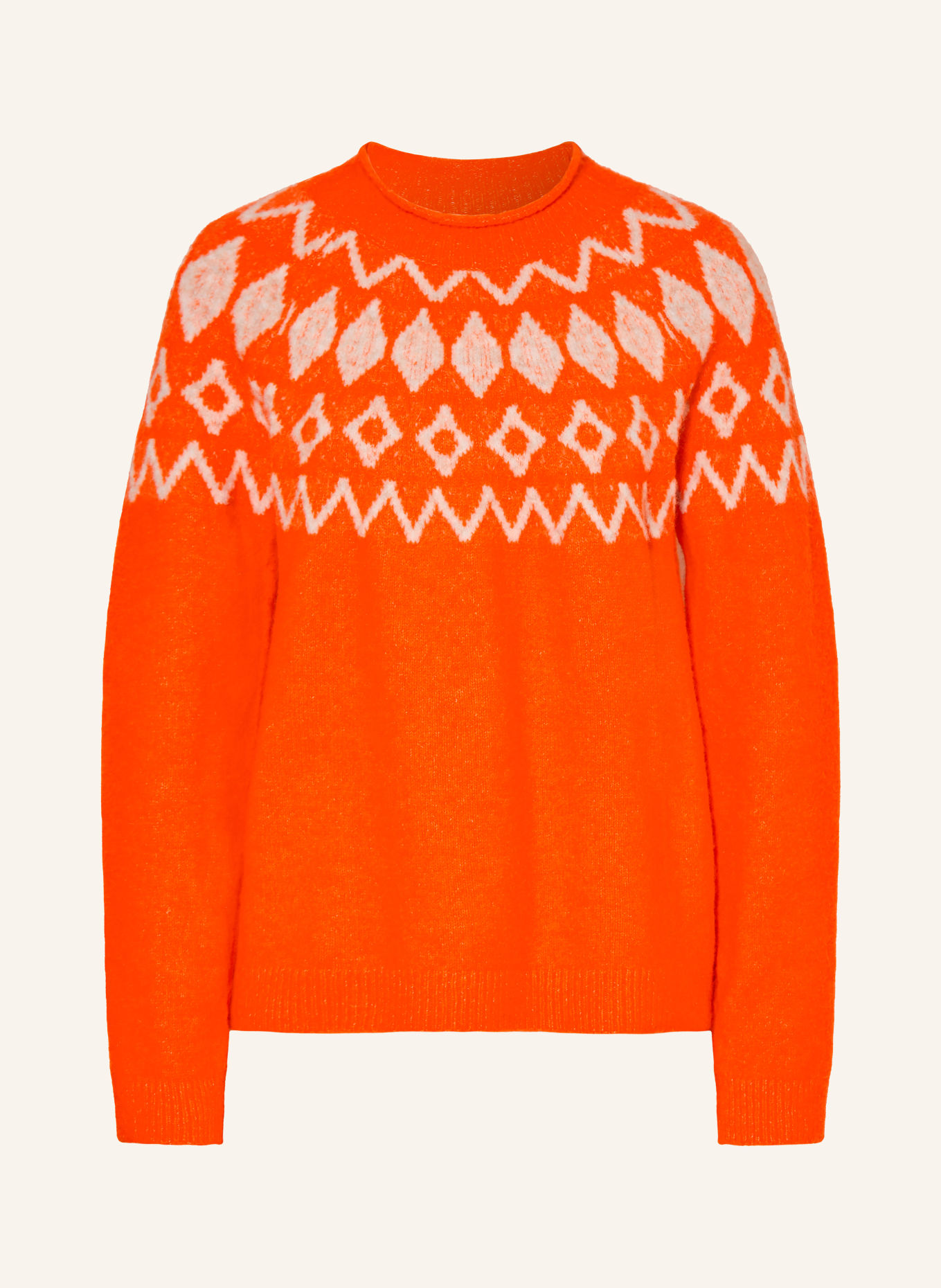 Grace Trui: NEONORANJE / WIT