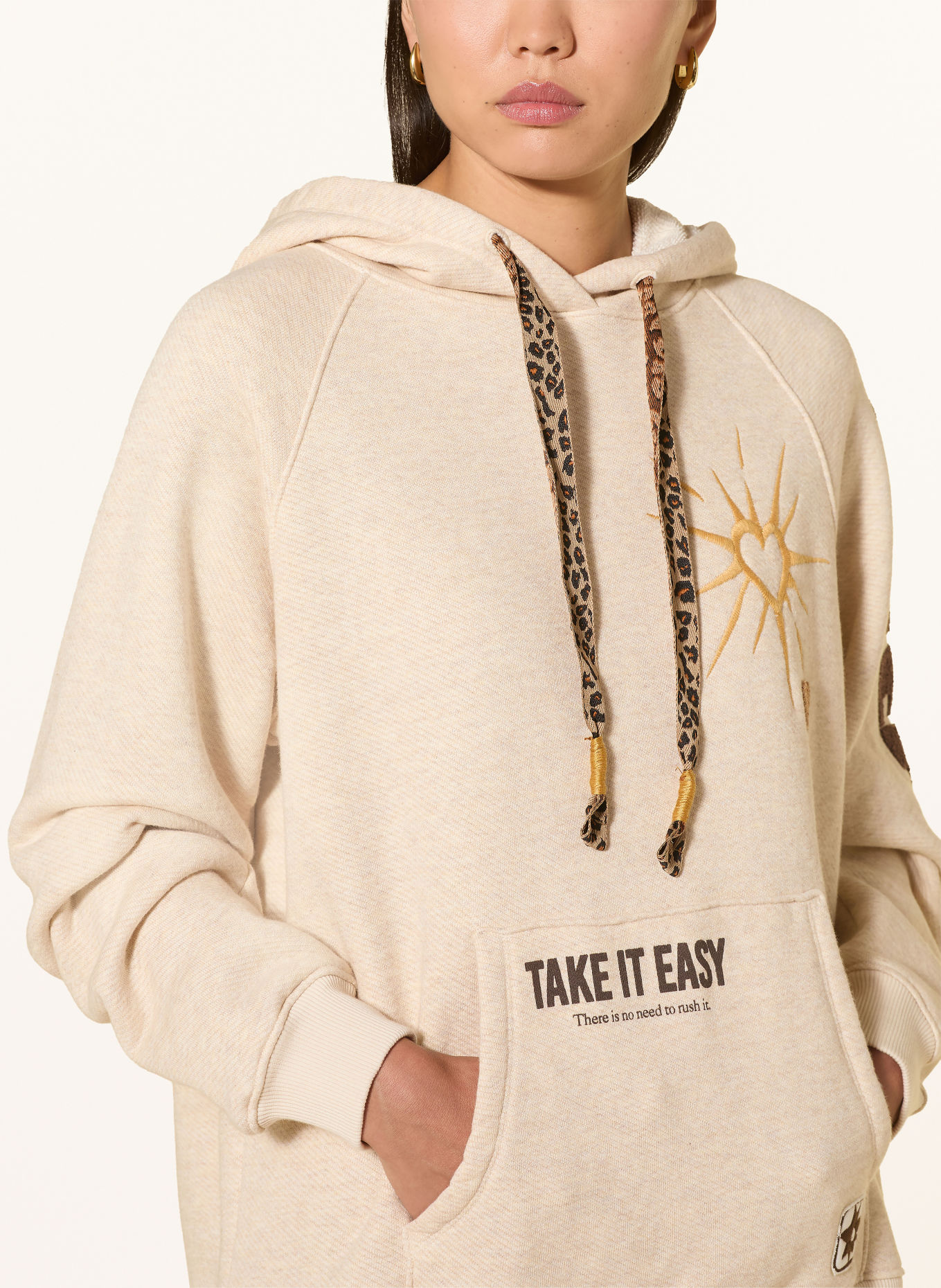 Grace Hoodie: CRÈME / MARRON FONCÉ / DONKERGEEL