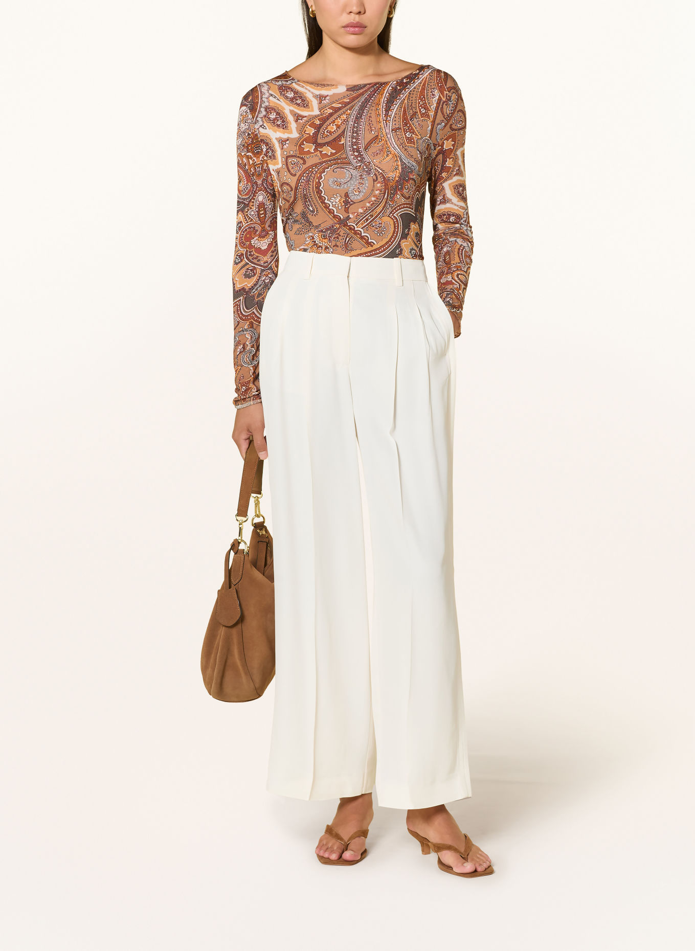 Grace Longsleeve VENICE: BRUIN / LICHTBRUIN / GRIJS