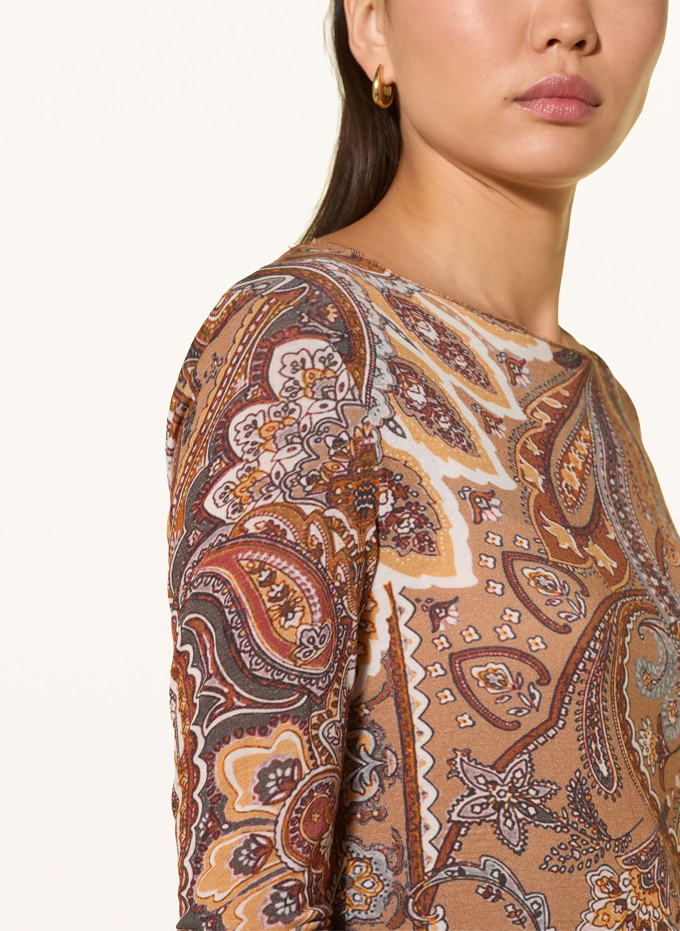 Grace Longsleeve VENICE: BRUIN / LICHTBRUIN / GRIJS