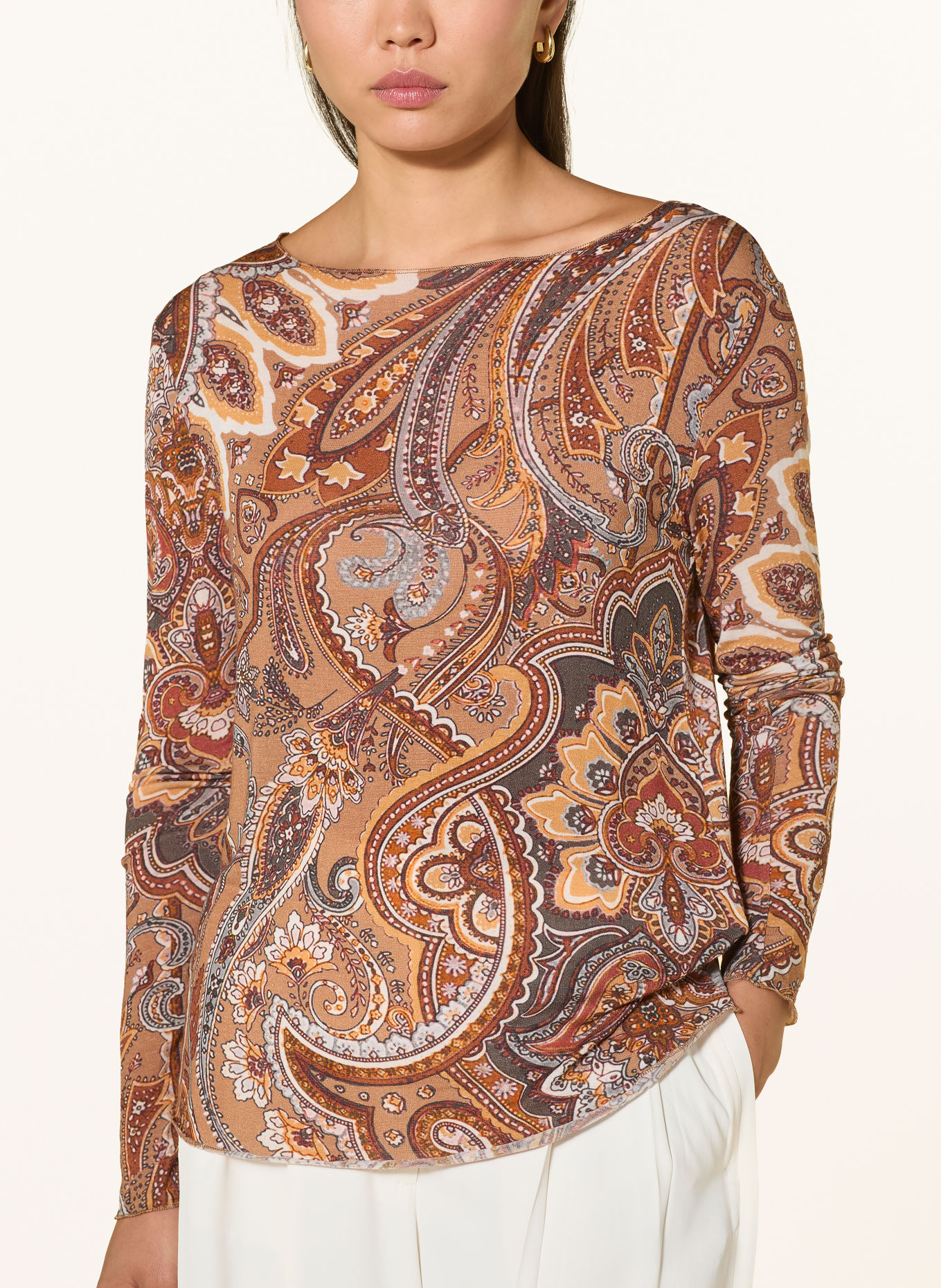Grace Longsleeve VENICE: BRUIN / LICHTBRUIN / GRIJS