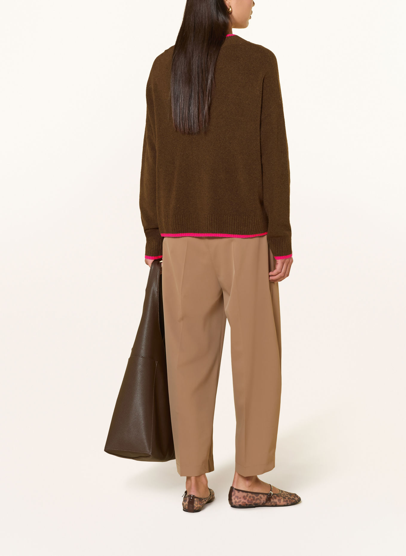 Grace Trui: MARRON FONCÉ / LICHTBRUIN / ROZE