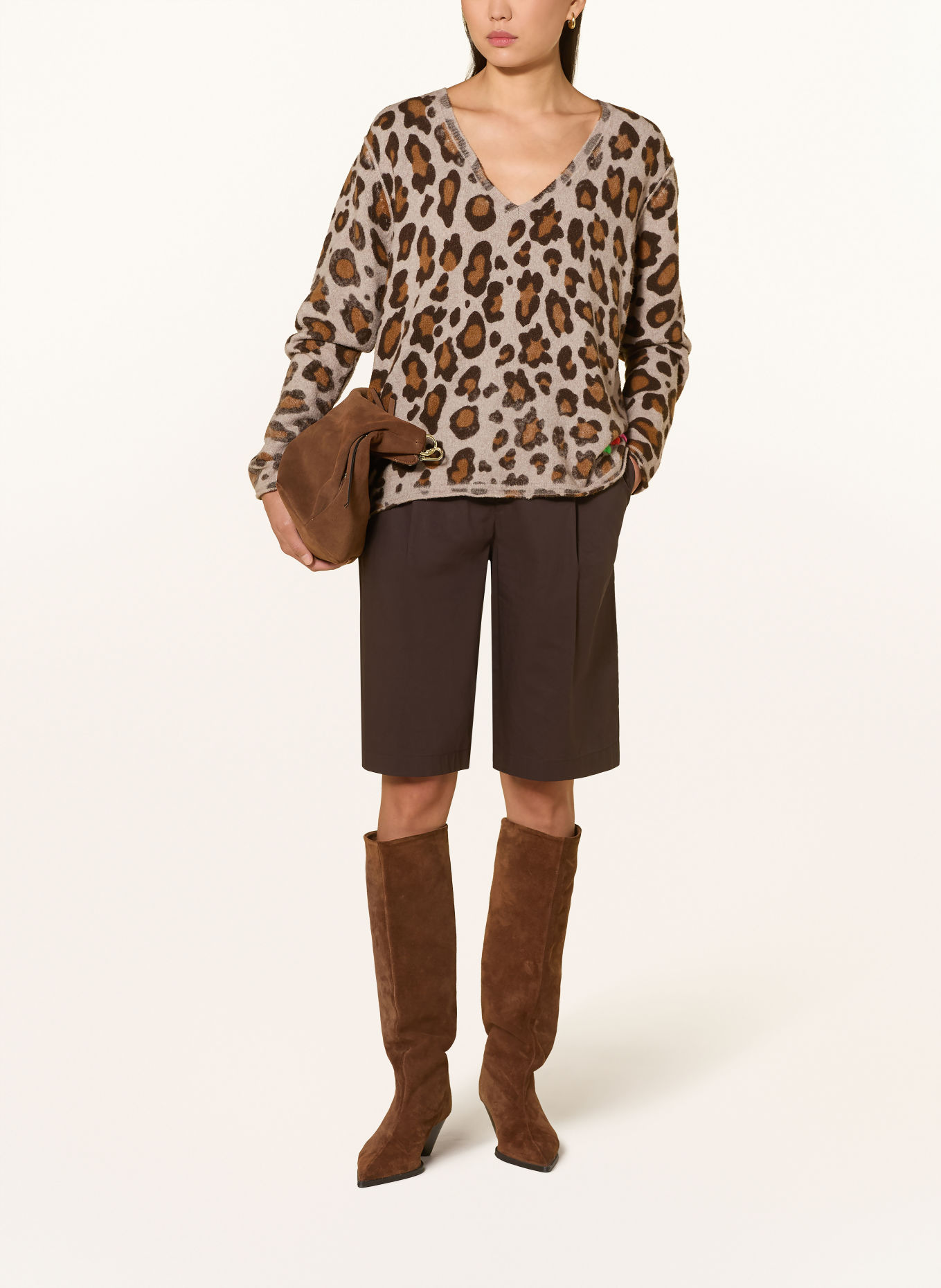 Grace Trui: BEIGE / MARRON FONCÉ / BRUIN