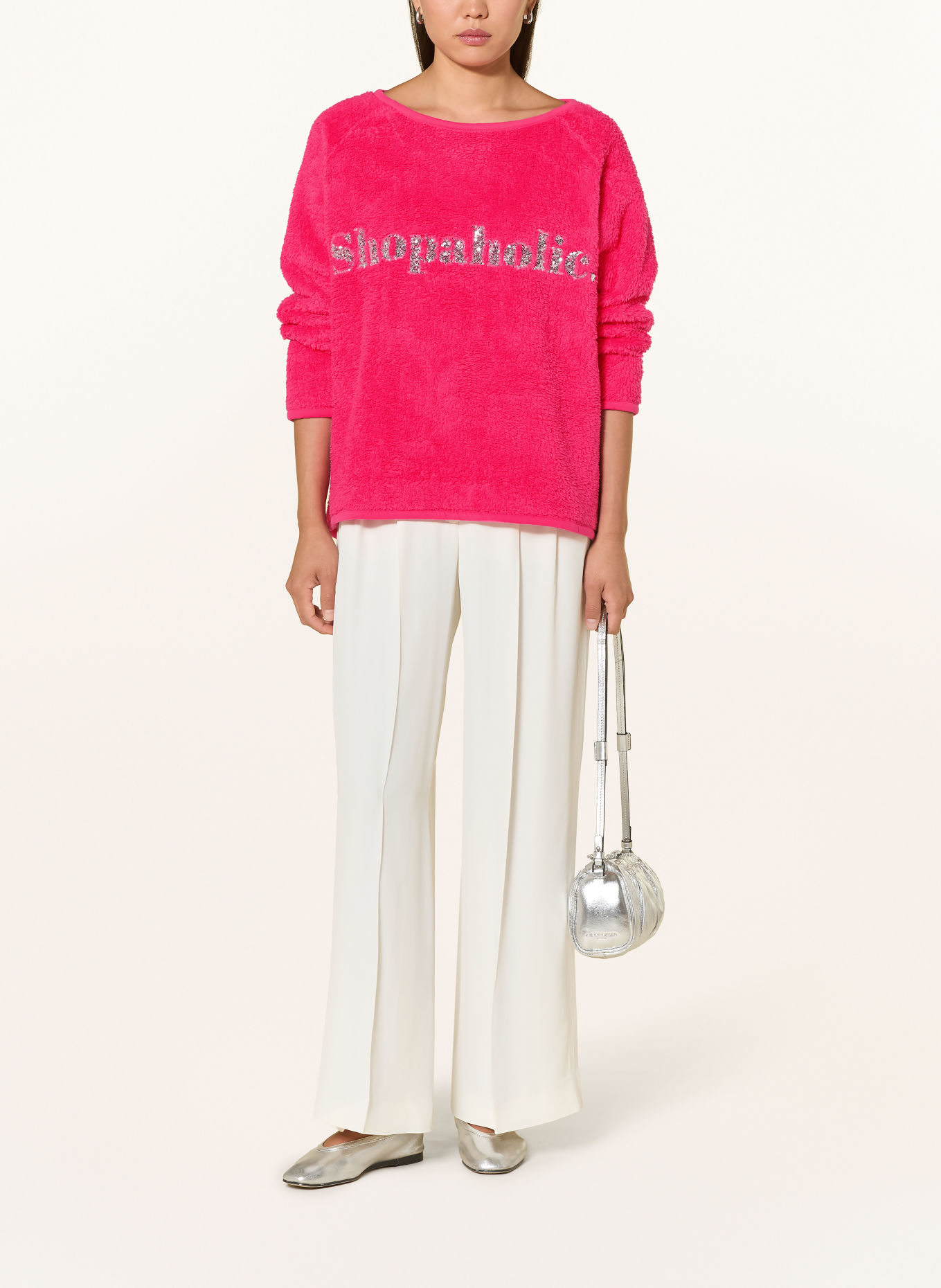 Grace Trui met pailletten: ROZE / ZILVER