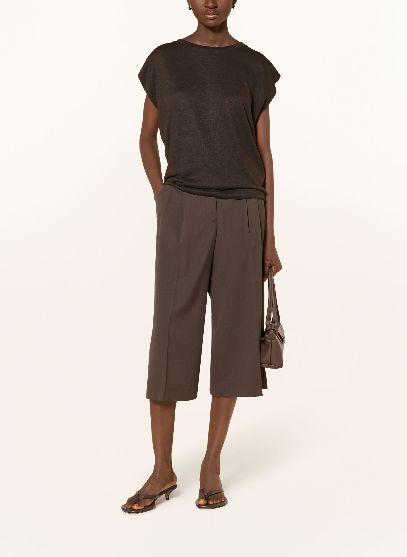 someday KELUCIA T-shirt: DARK BROWN