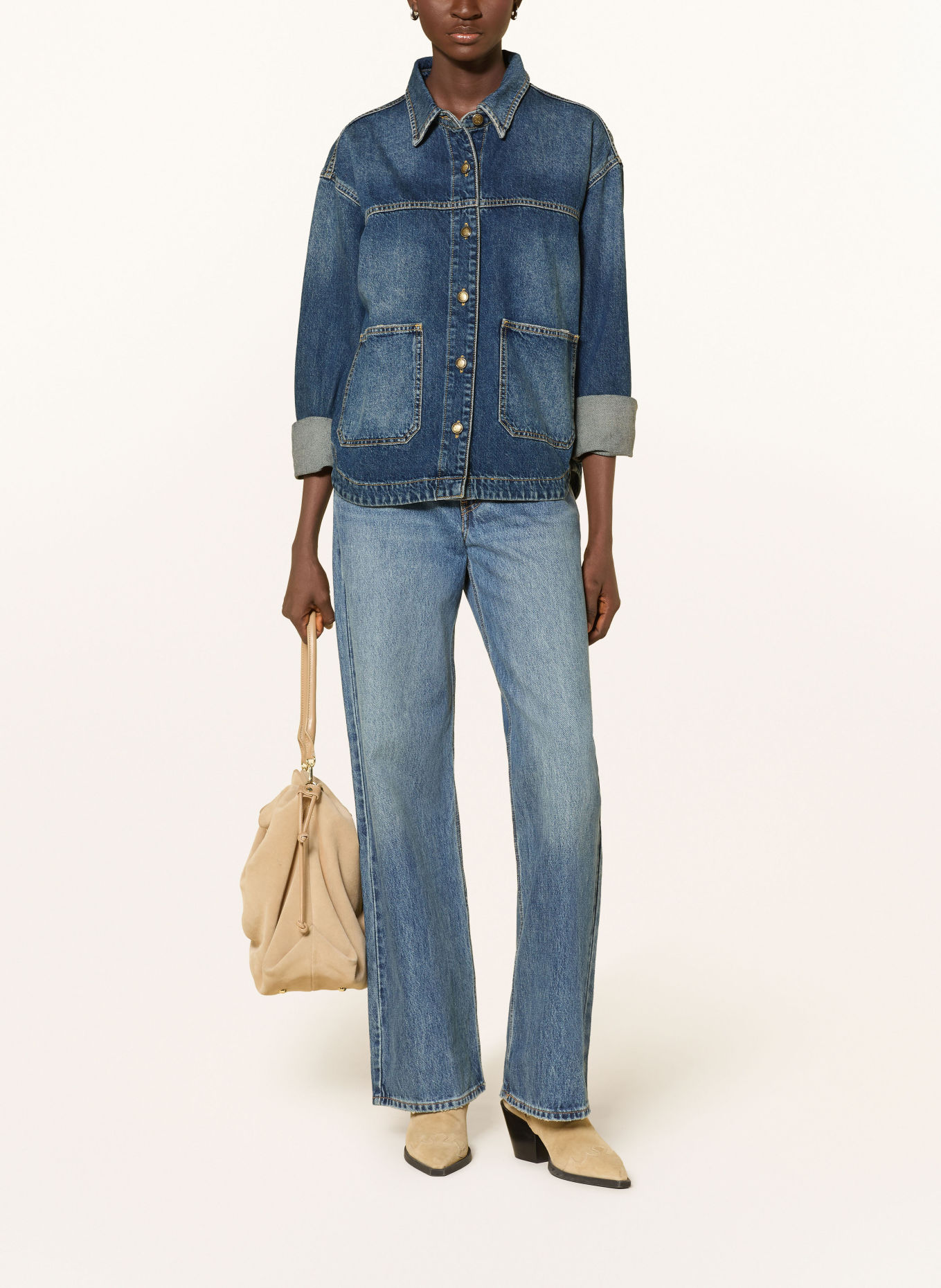 JOOP! JEANS Jeanshemd INAYA: DUNKELBLAU